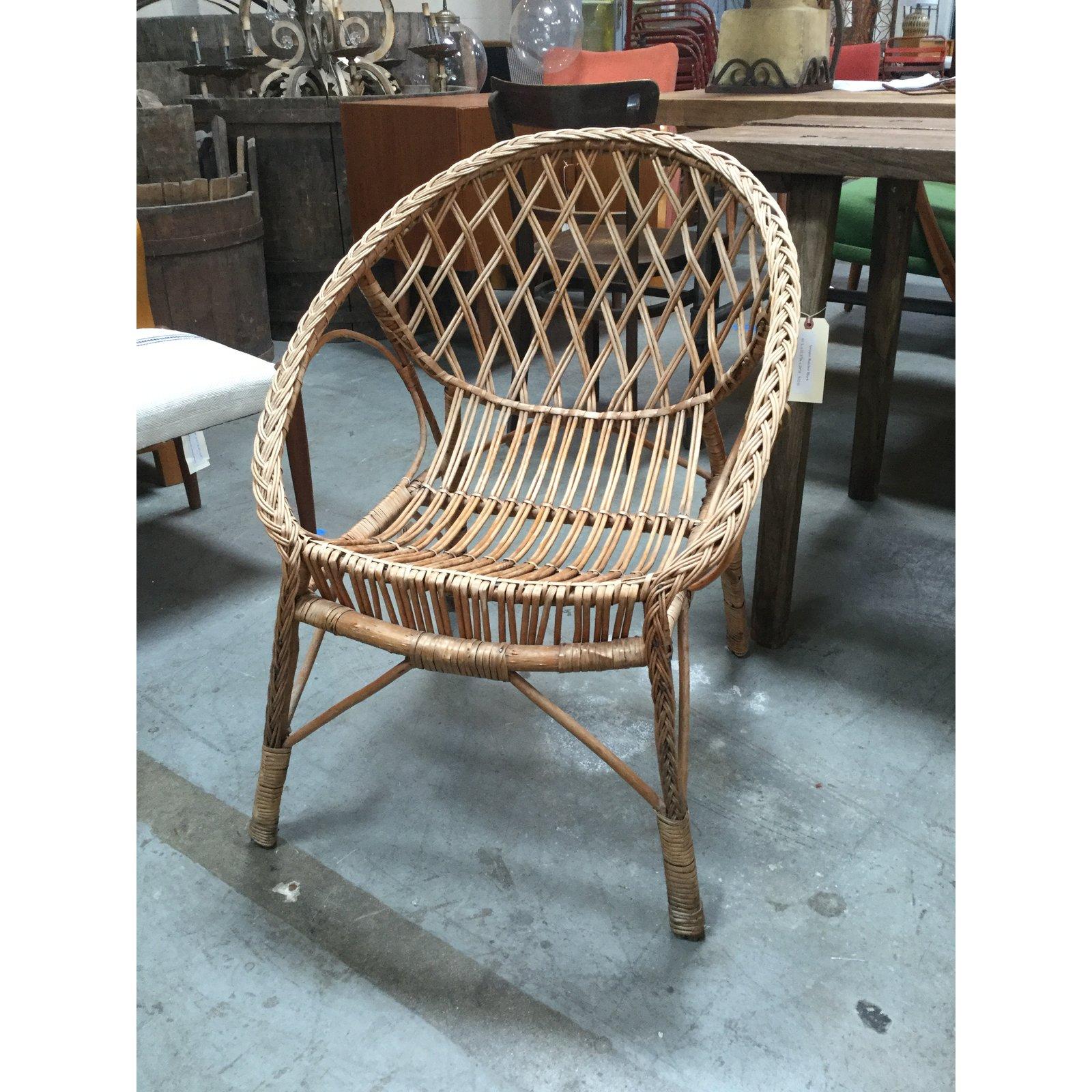 vintage rattan chair