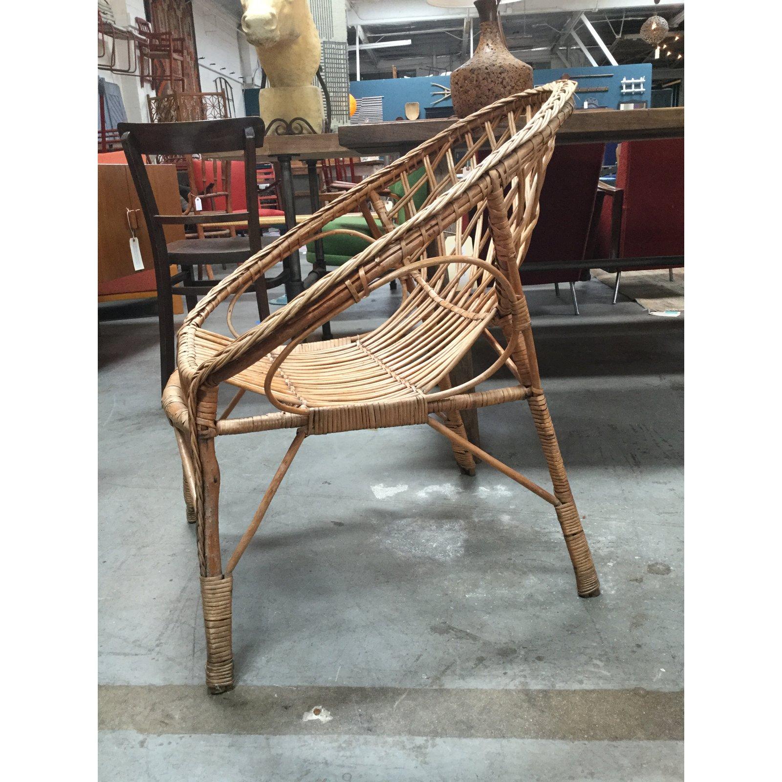 Vintage European Rattan Chair 1