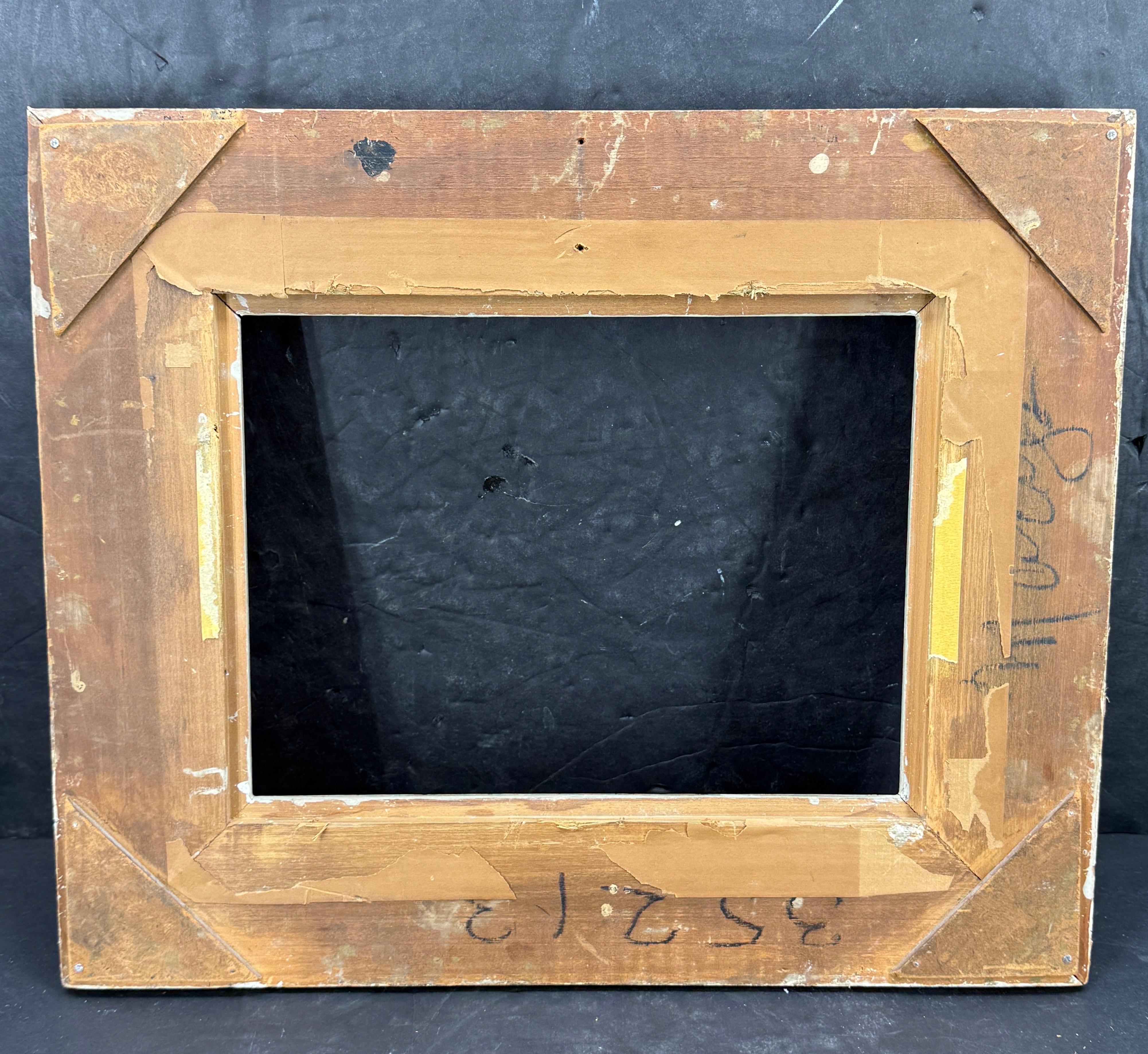 Cadre d'art rectangulaire européen peint et doré en vente 5