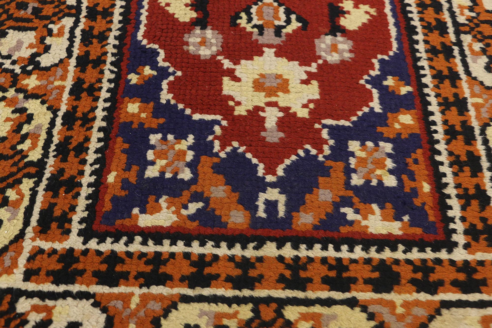 British Vintage European Rug For Sale