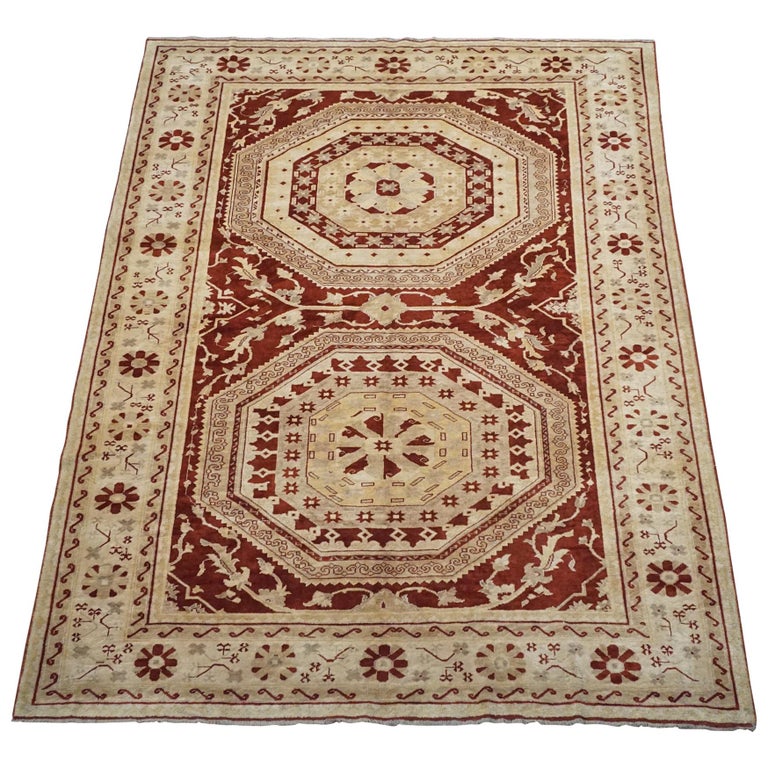Vintage European Savonnerie Wool Rug, circa 1940 For Sale at 1stDibs