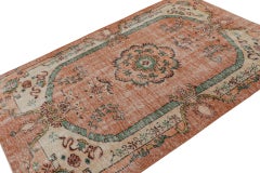 Vintage European Style Rug, with Geometric Floral Patterns, from Rug & Kilim