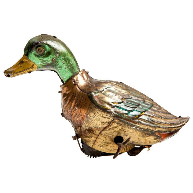 Vintage European WindUp Duck Toy For Sale at 1stDibs