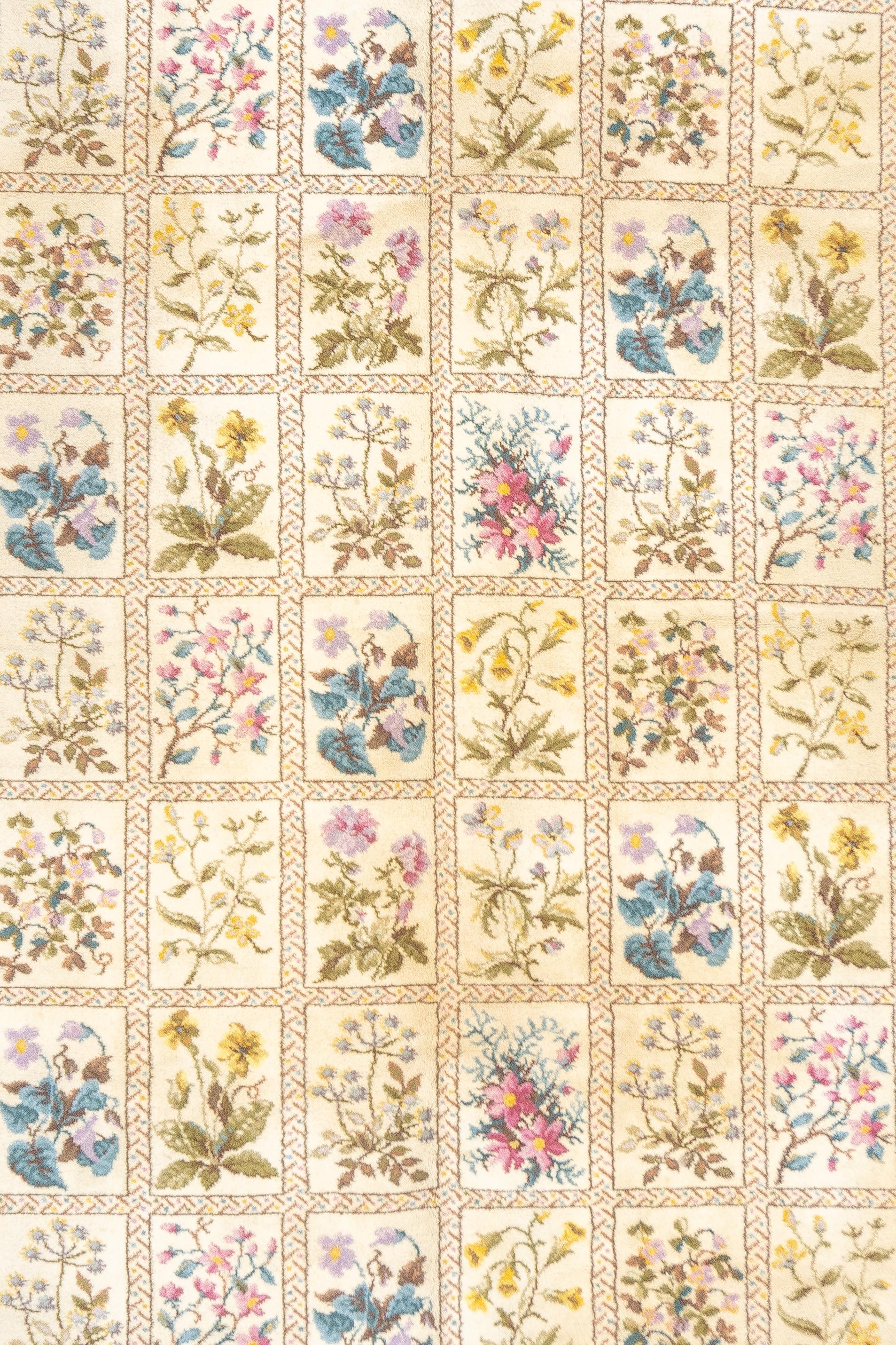 Francese Tappeto vintage in lana europea 5'0