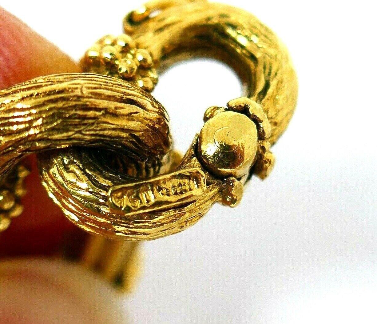 Vintage European Yellow Gold Oval Link Chain Bracelet 2
