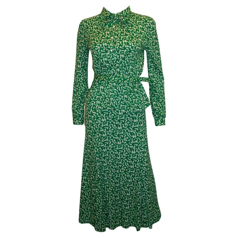 Vintage Eva for Robert Janan New York Green and White Outfit For Sale at  1stDibs