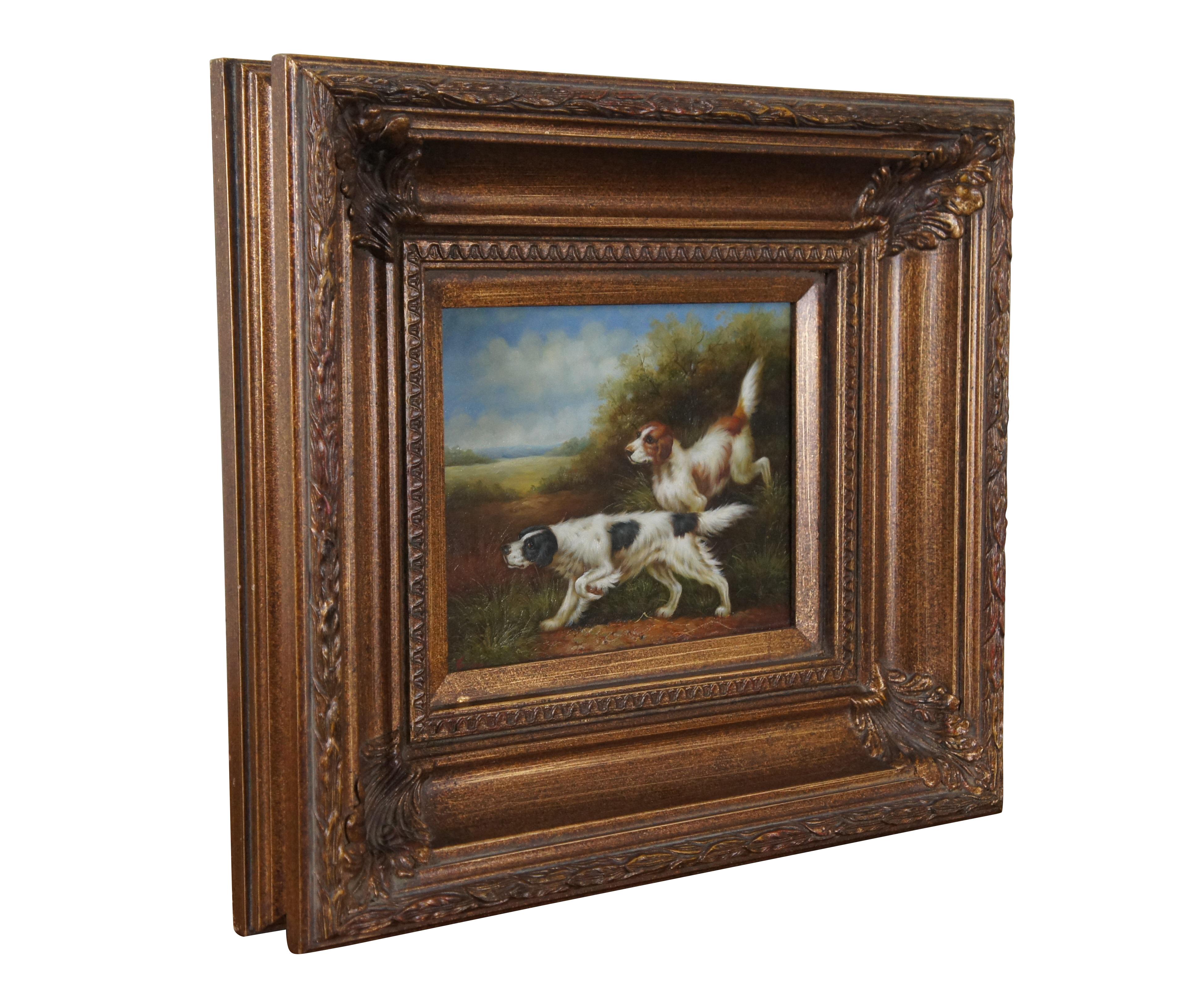 vintage hunting painting