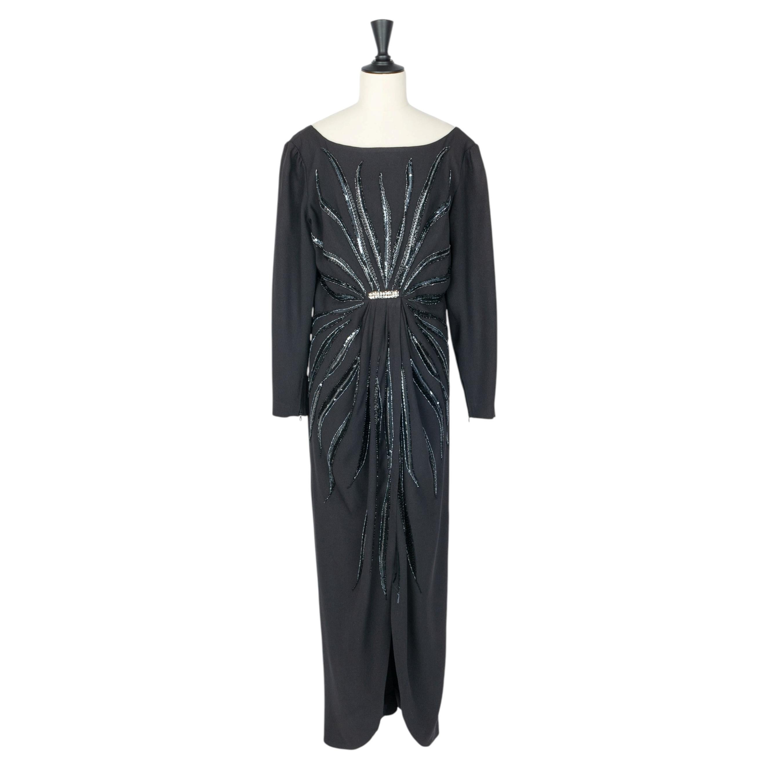 Vestido de noche vintage de los años 80