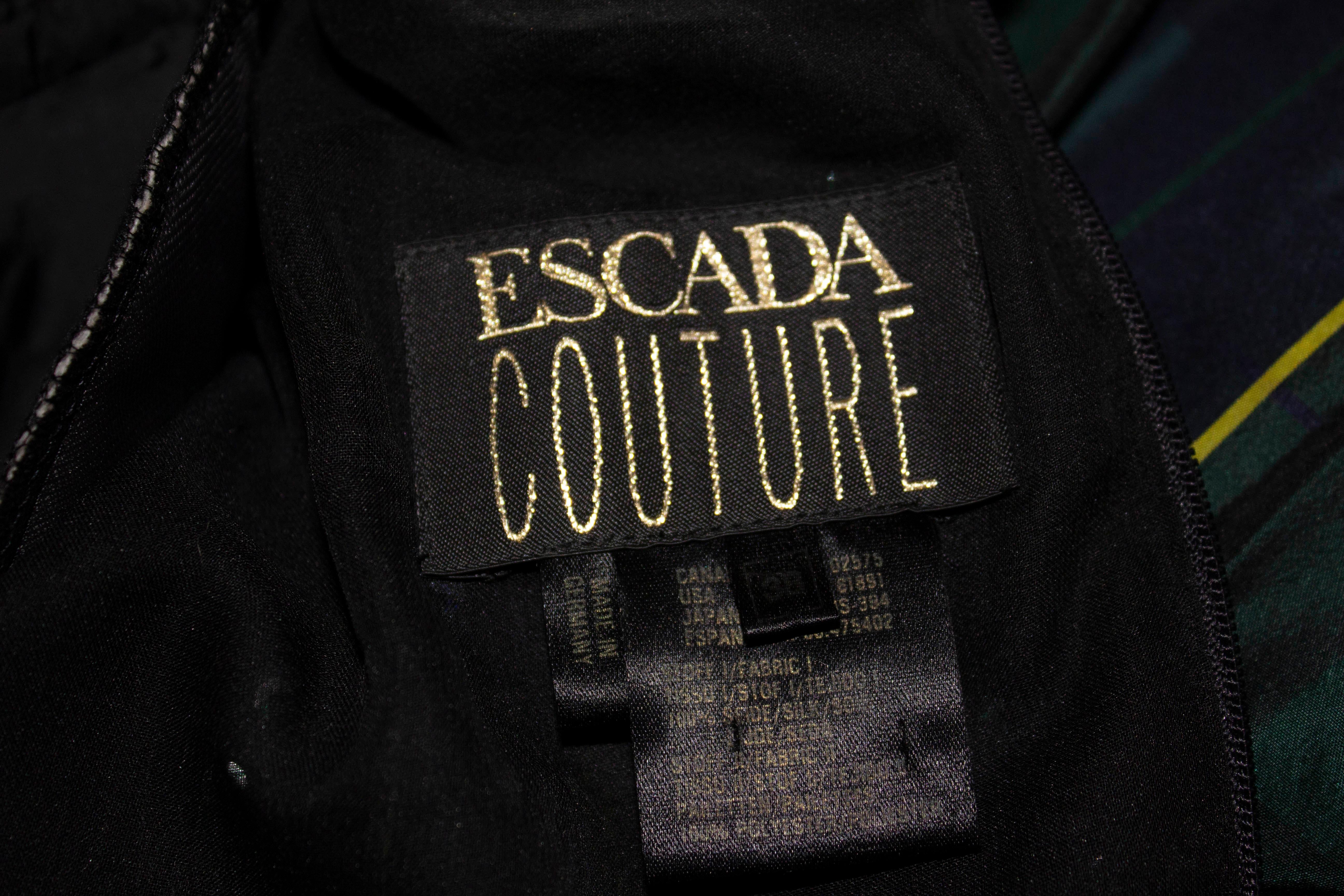 Vintage Evening Gown by Escada Couture 2