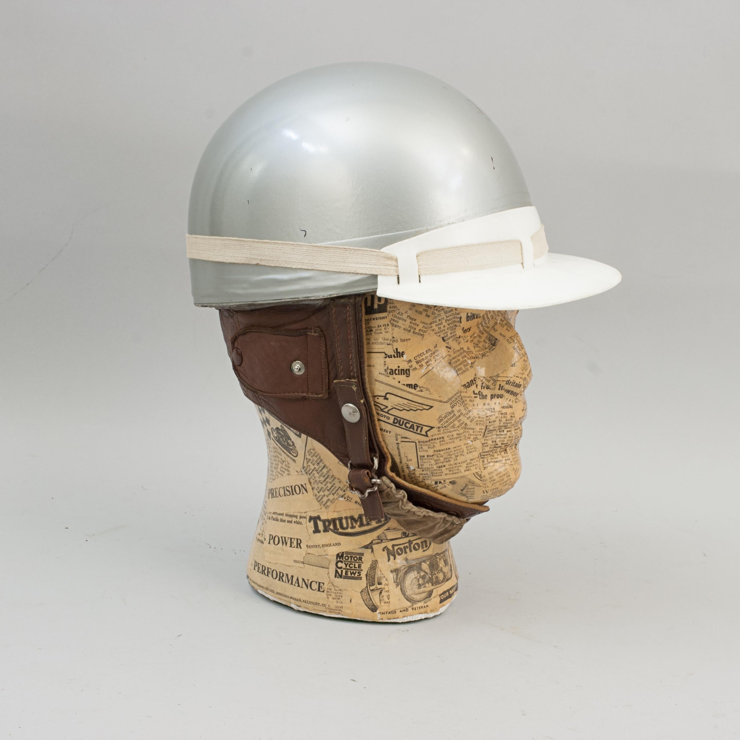 Mid-20th Century Vintage Everoak Motorcycle Helmet