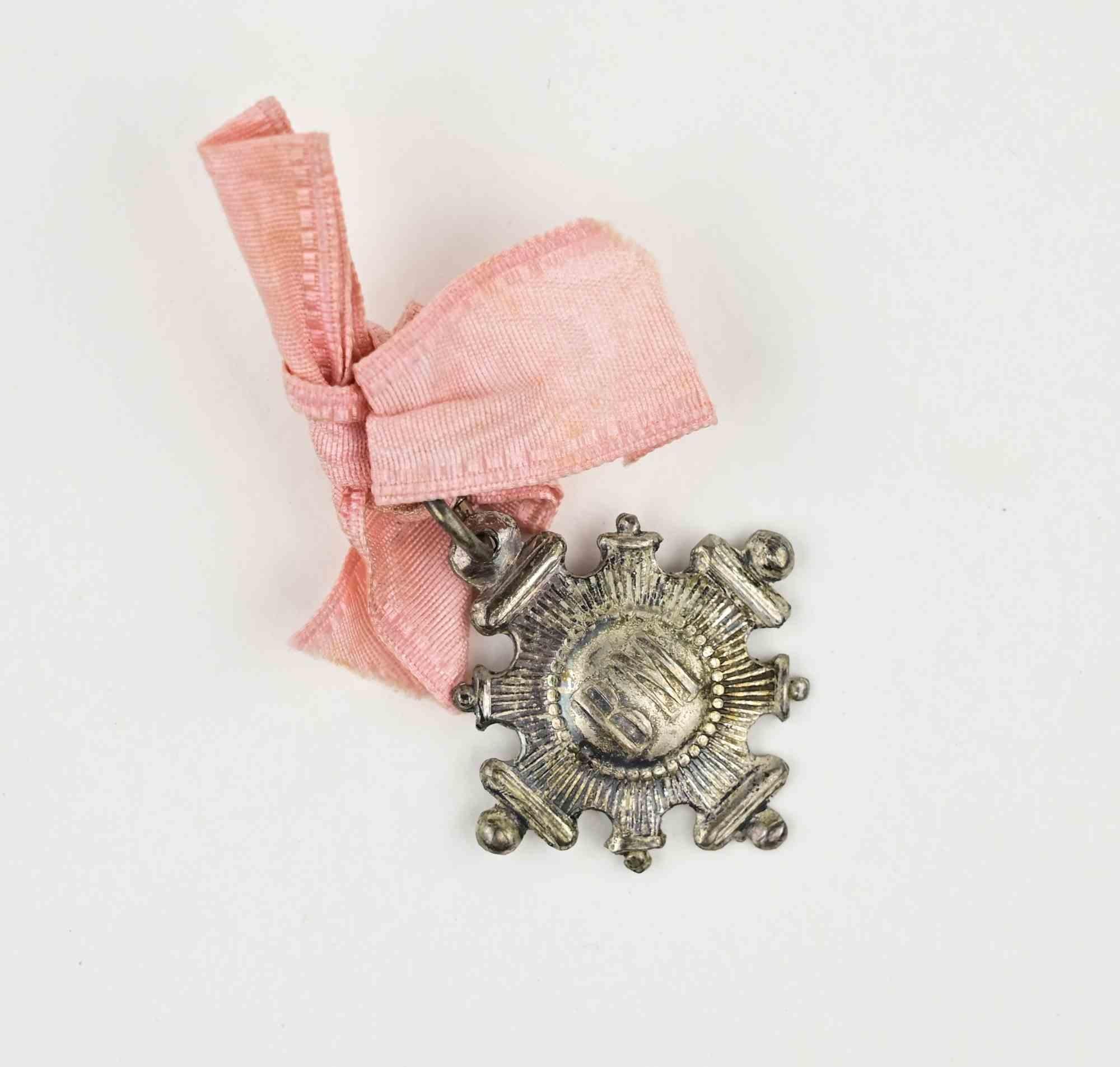Vintage Ex Voto Mary Blessed Virgin of Carmel, 20° Secolo In condizioni buone in vendita a Roma, IT