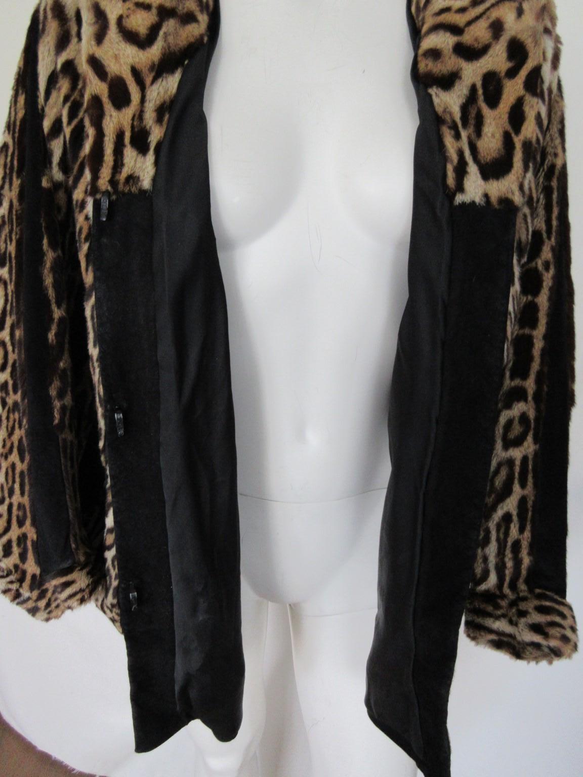 Exklusive Vintage-Jacke mit Panthere-Druck im Angebot 3