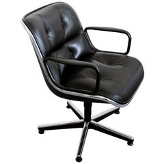Vintage Executive Swivel Armchair by Charles Pollock for Knoll International