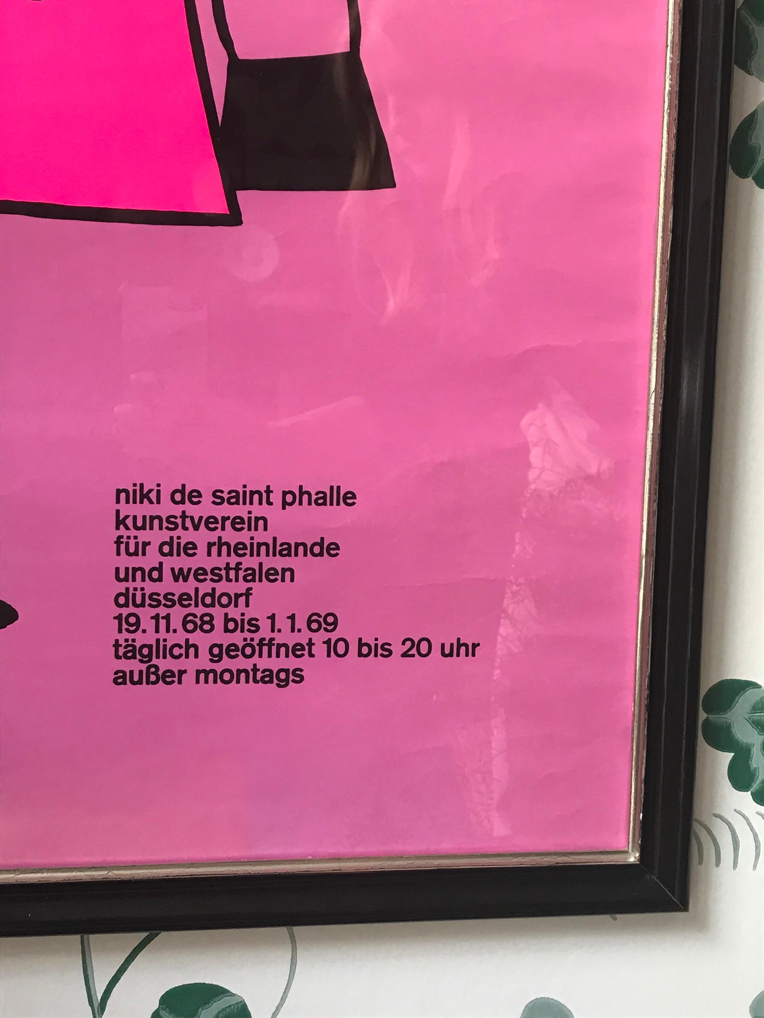Ausstellungsplakat im Vintage-Stil von Niki de Saint Phalle, 1968 (Mitte des 20. Jahrhunderts)