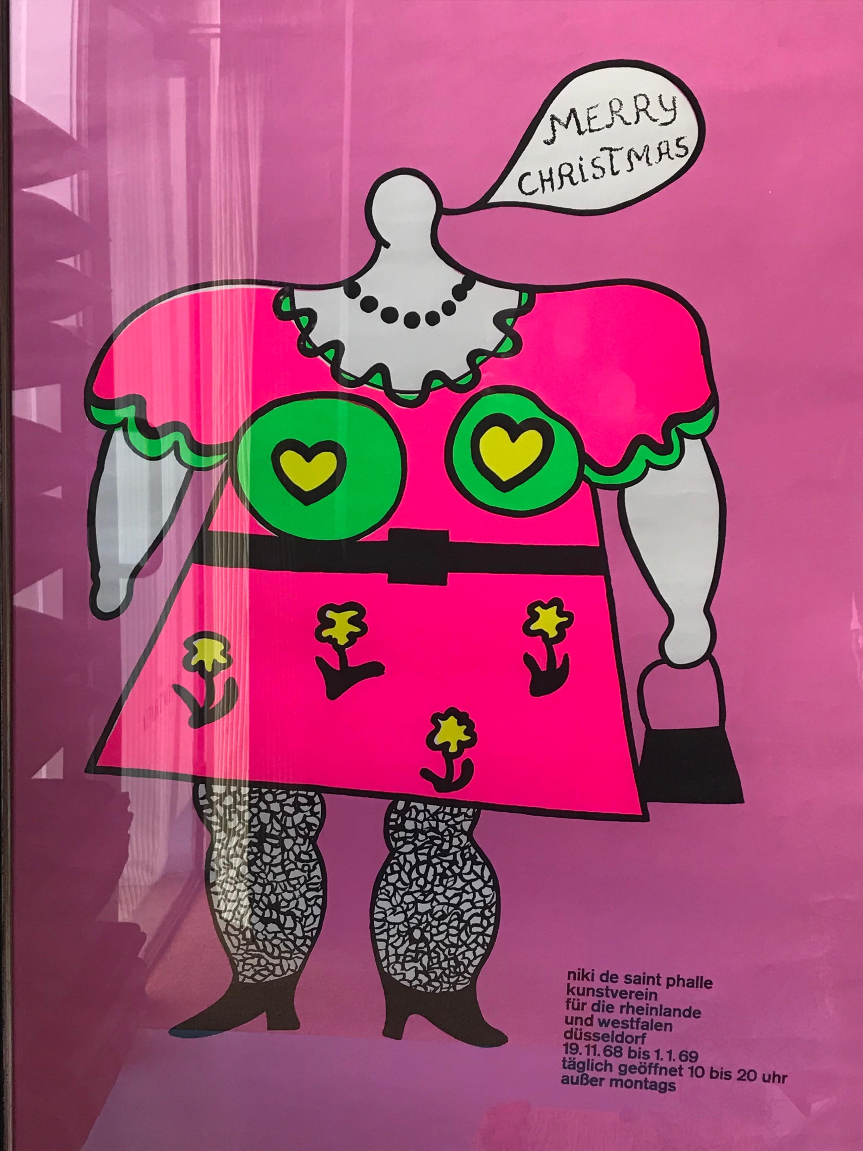 Ausstellungsplakat im Vintage-Stil von Niki de Saint Phalle, 1968 (Papier)