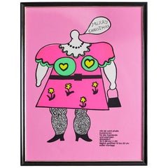 Affiche d'exposition vintage de Niki de Saint Phalle, 1968