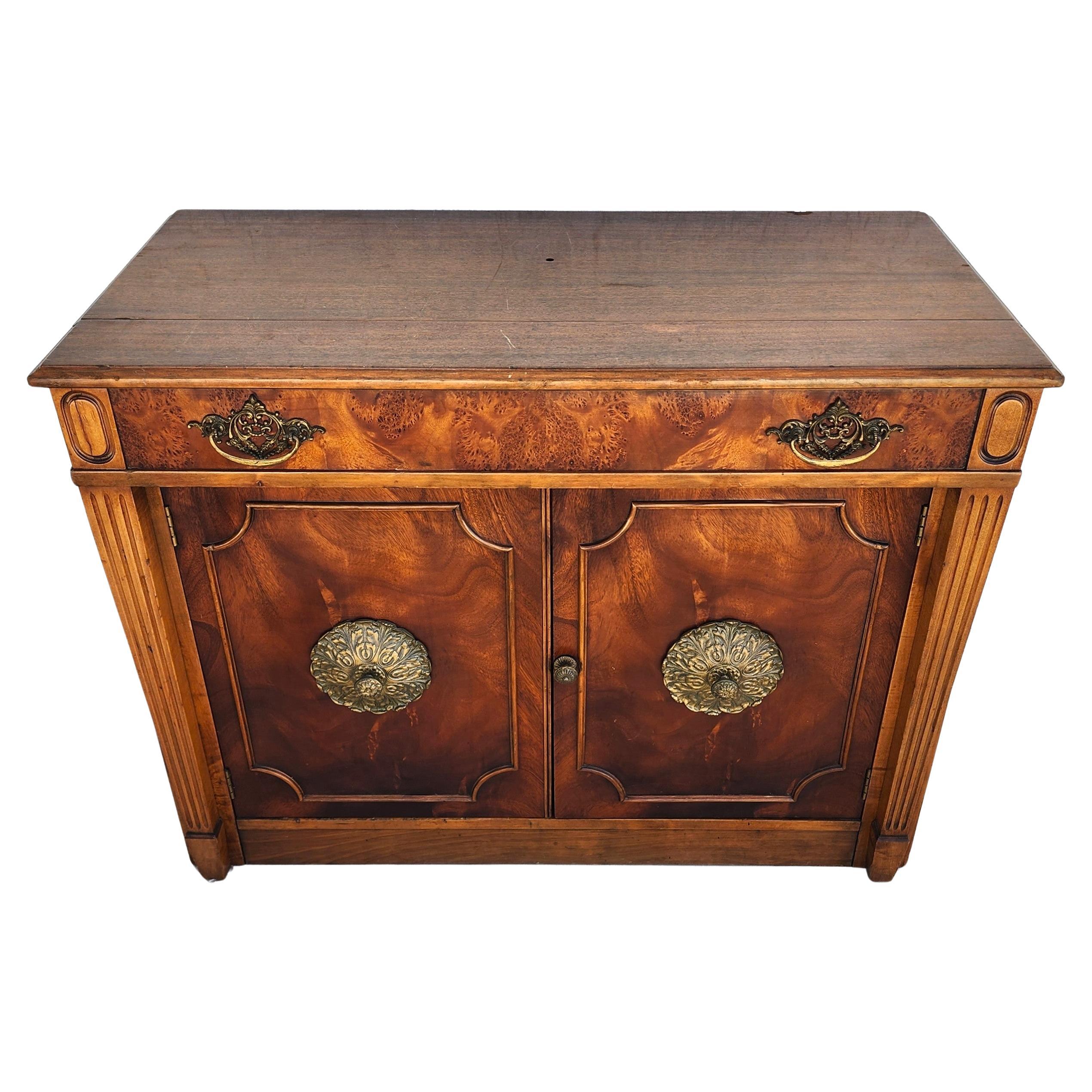 Saginaw Vintage Expandable Pullout Buffet Table For Sale