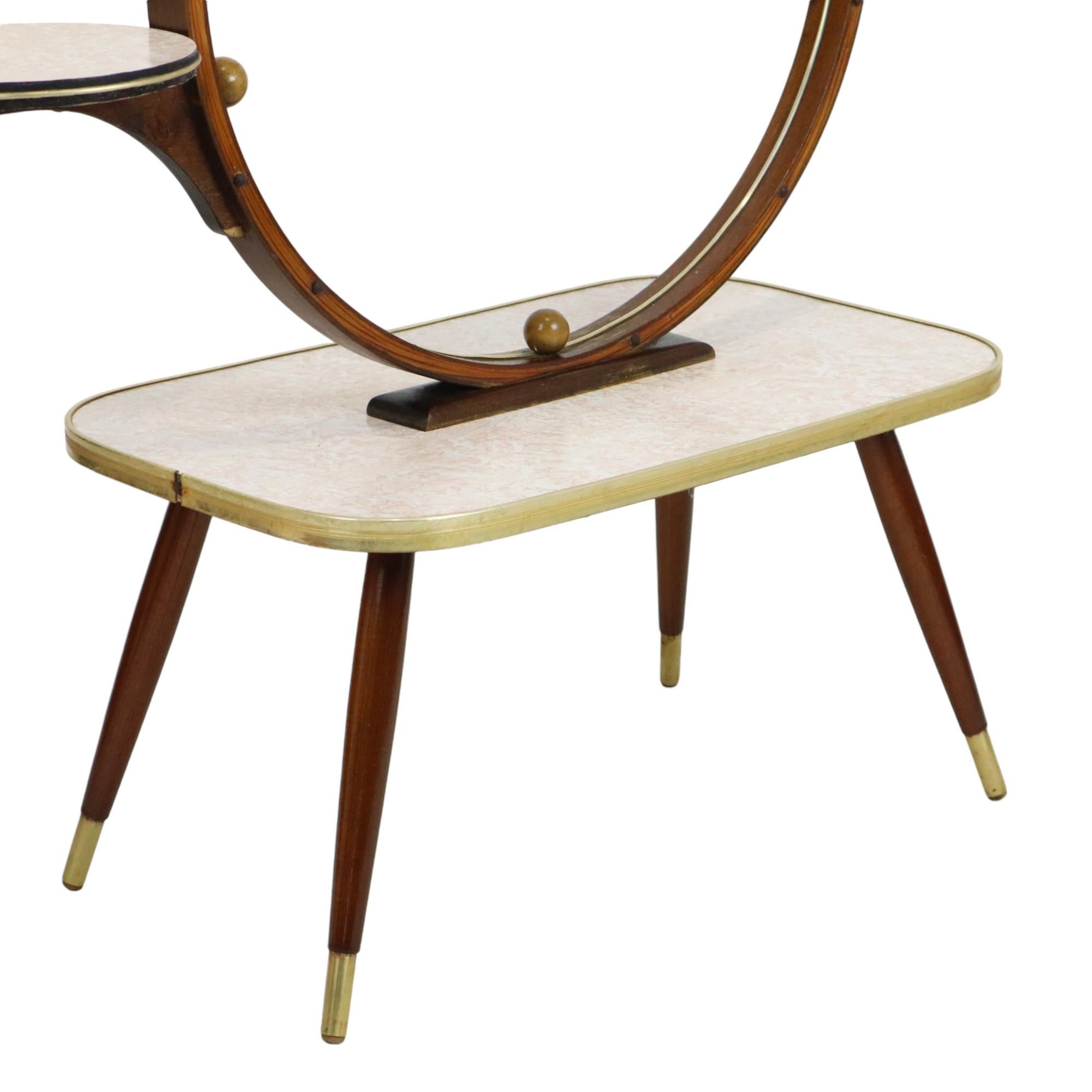 20th Century Vintage Expo 58 Formica Plant Table Plant Stand Design 1950s For Sale