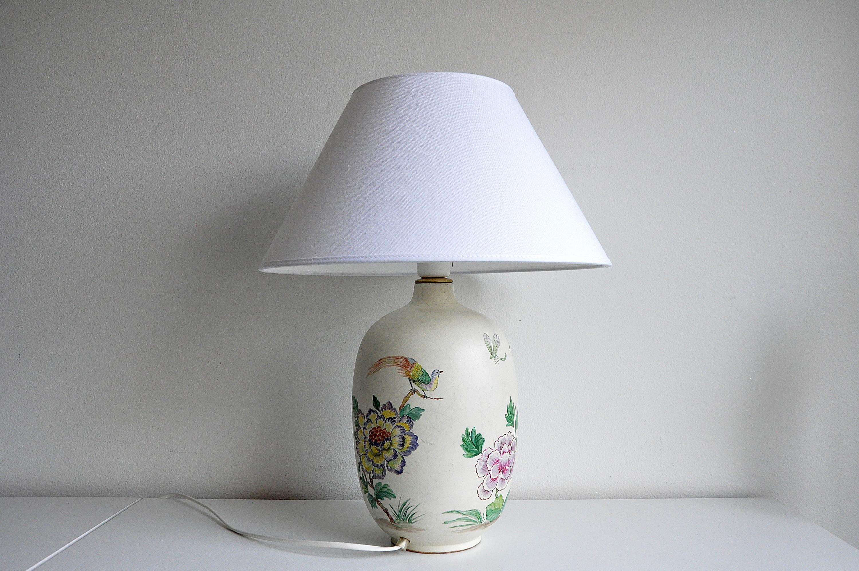 Lampe de table d'exposition vintage Anna-Lisa Thomson pour Upsala Ekeby Bon état - En vente à Örebro, SE