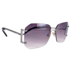 Vintage Exte EX 514 Randlos Silber Sonnenbrille 2001 Italien