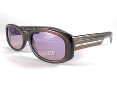 Lunettes de soleil vintage Exte EX10 Sleek Medium Burgundy 2001 Italie