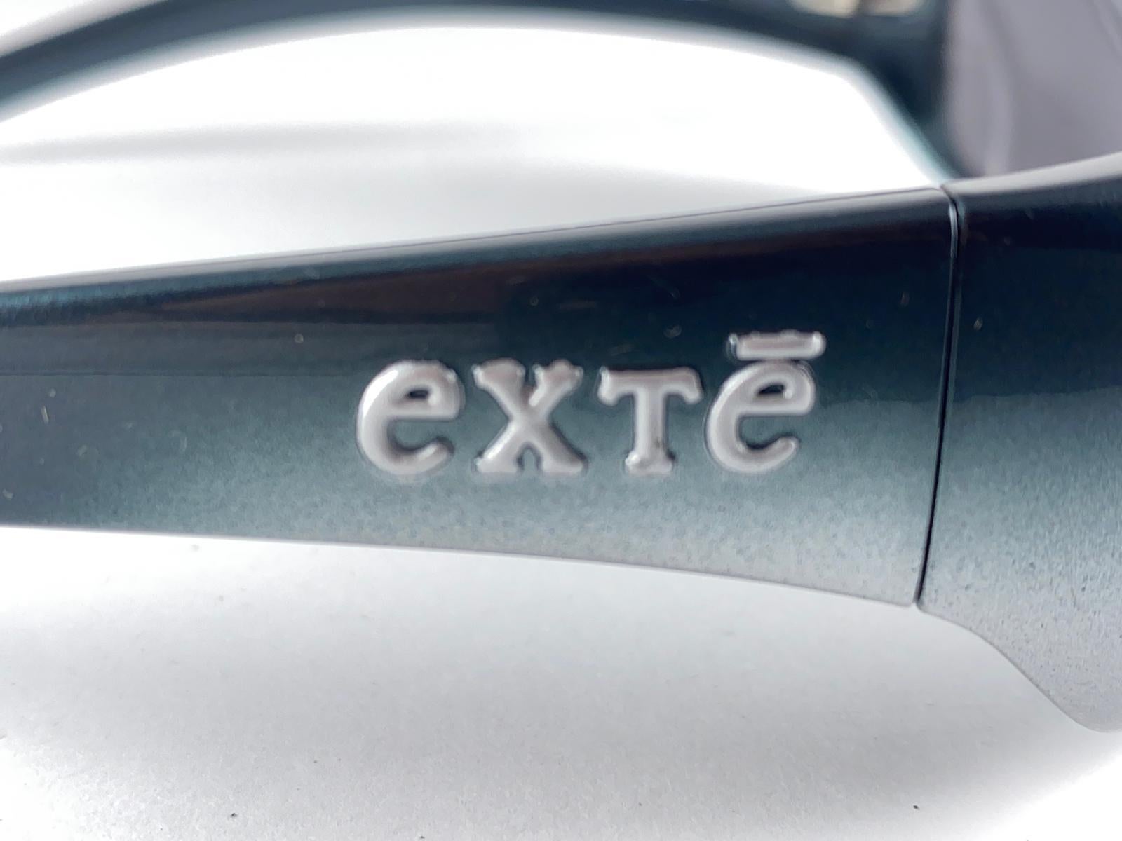 Vintage Exte EX2 Elegante graue Wickel-Sonnenbrille im Vintage-Stil 2001 Italien (Grau) im Angebot