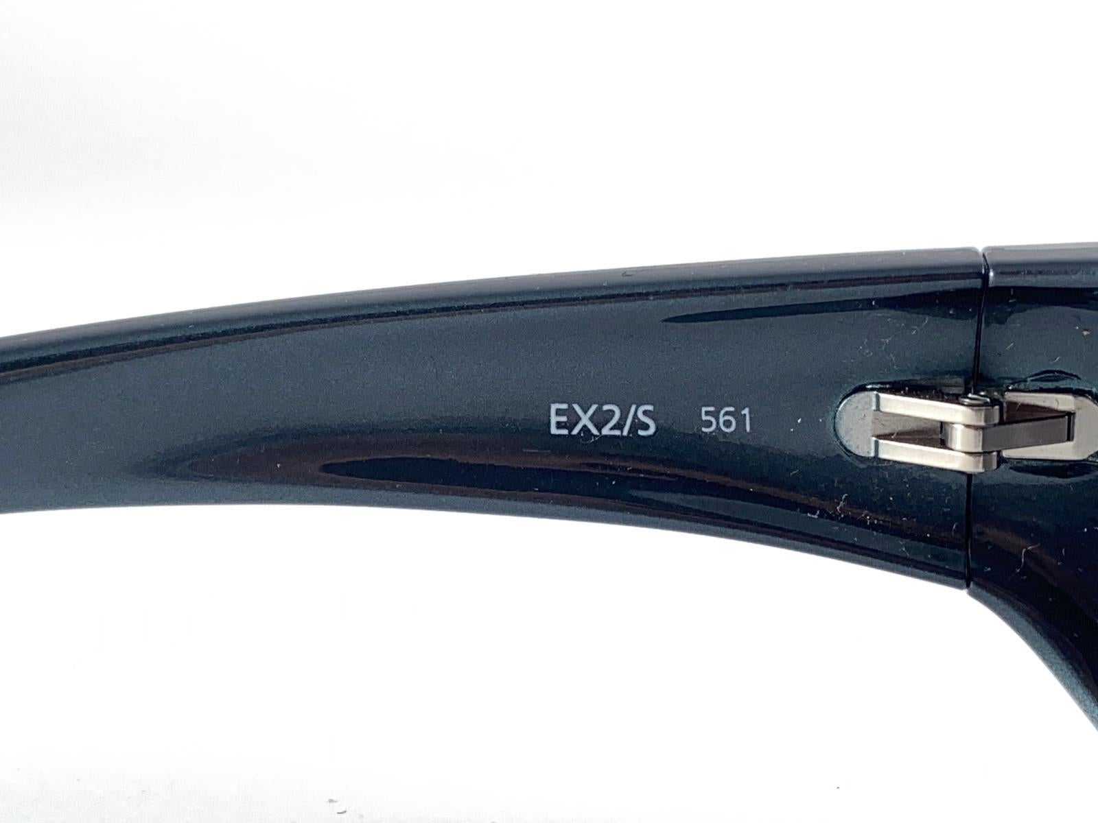 Vintage Exte EX2 Elegante graue Wickel-Sonnenbrille im Vintage-Stil 2001 Italien im Zustand „Neu“ im Angebot in Baleares, Baleares