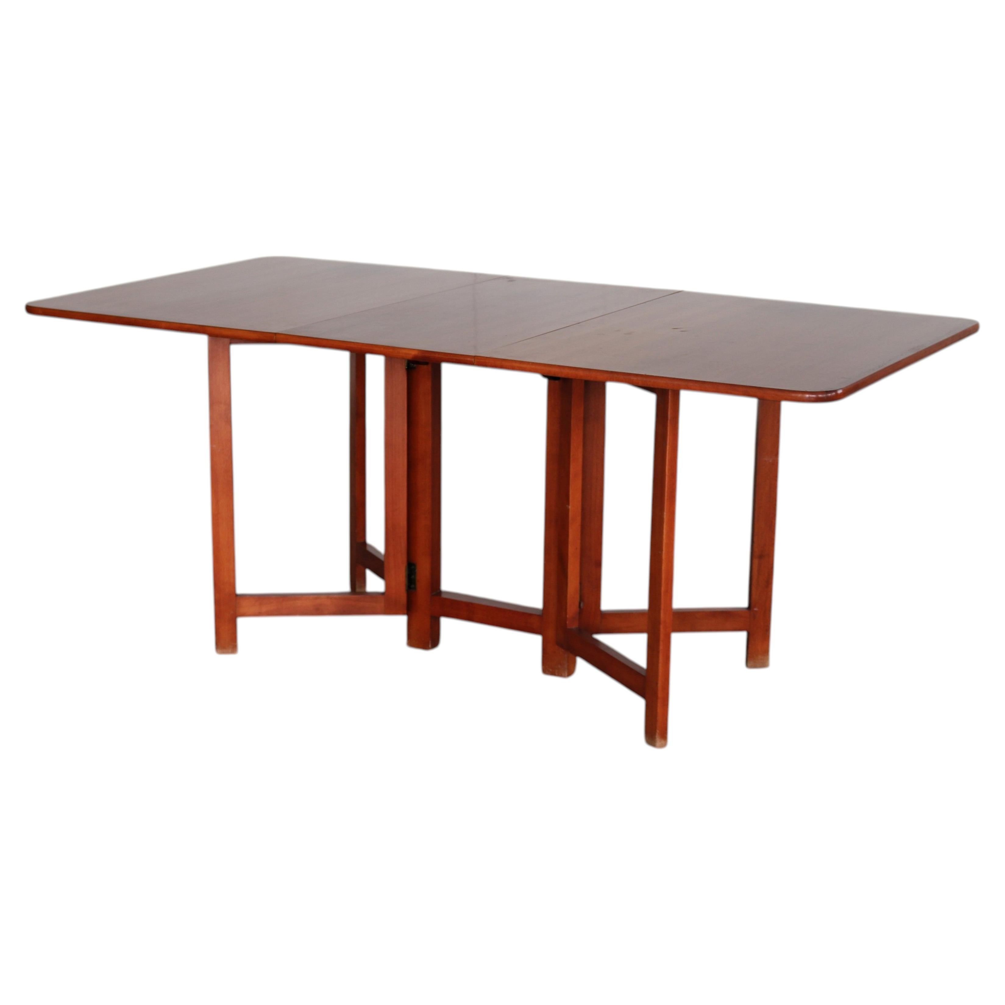 1960s Vintage Extendable Dining Table, Swedish Design, Good Condition
