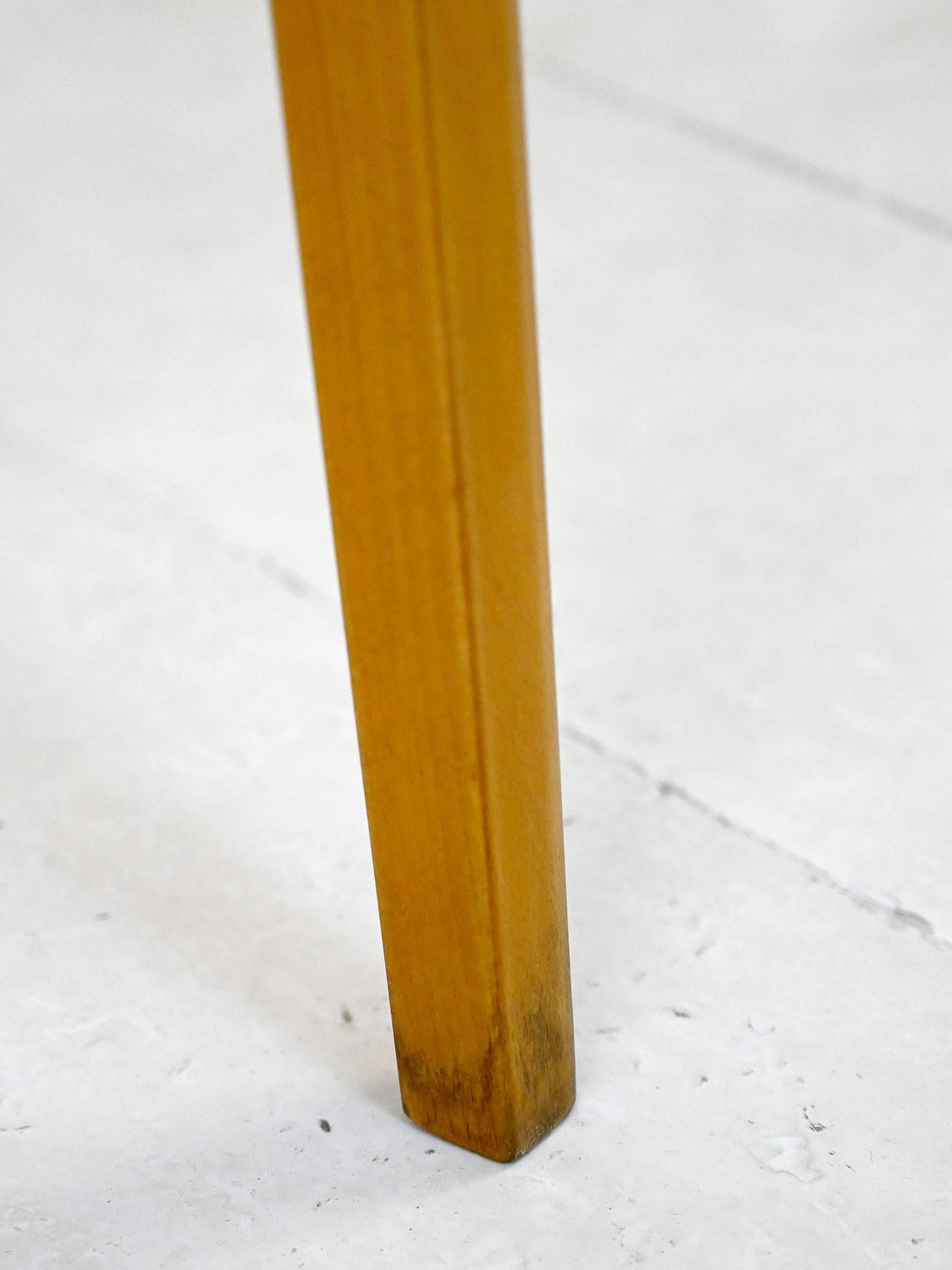Table vintage à rallonge en bois et formica en vente 3