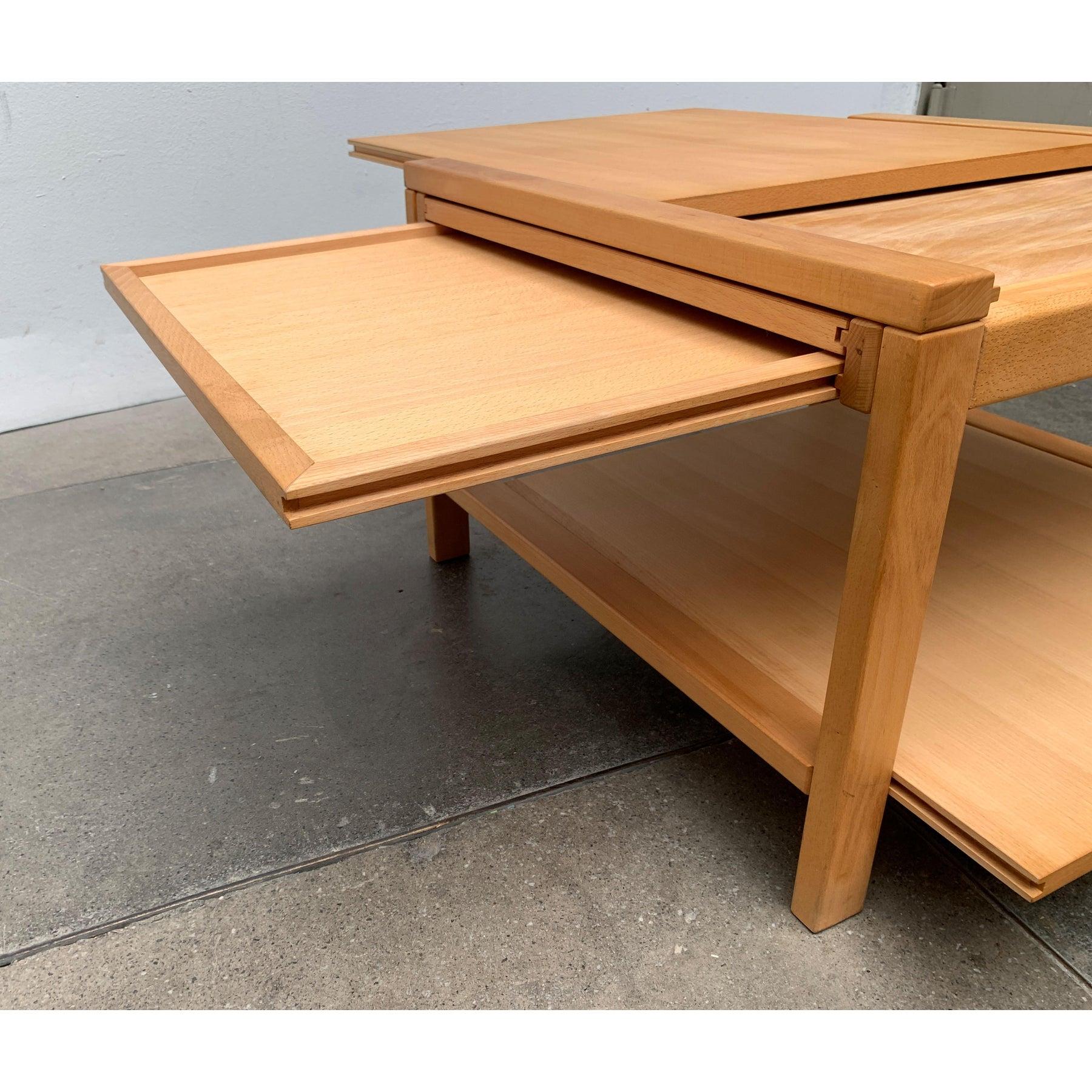 Tavolo da divano allungabile in legno vintage, anni '80 in vendita 6