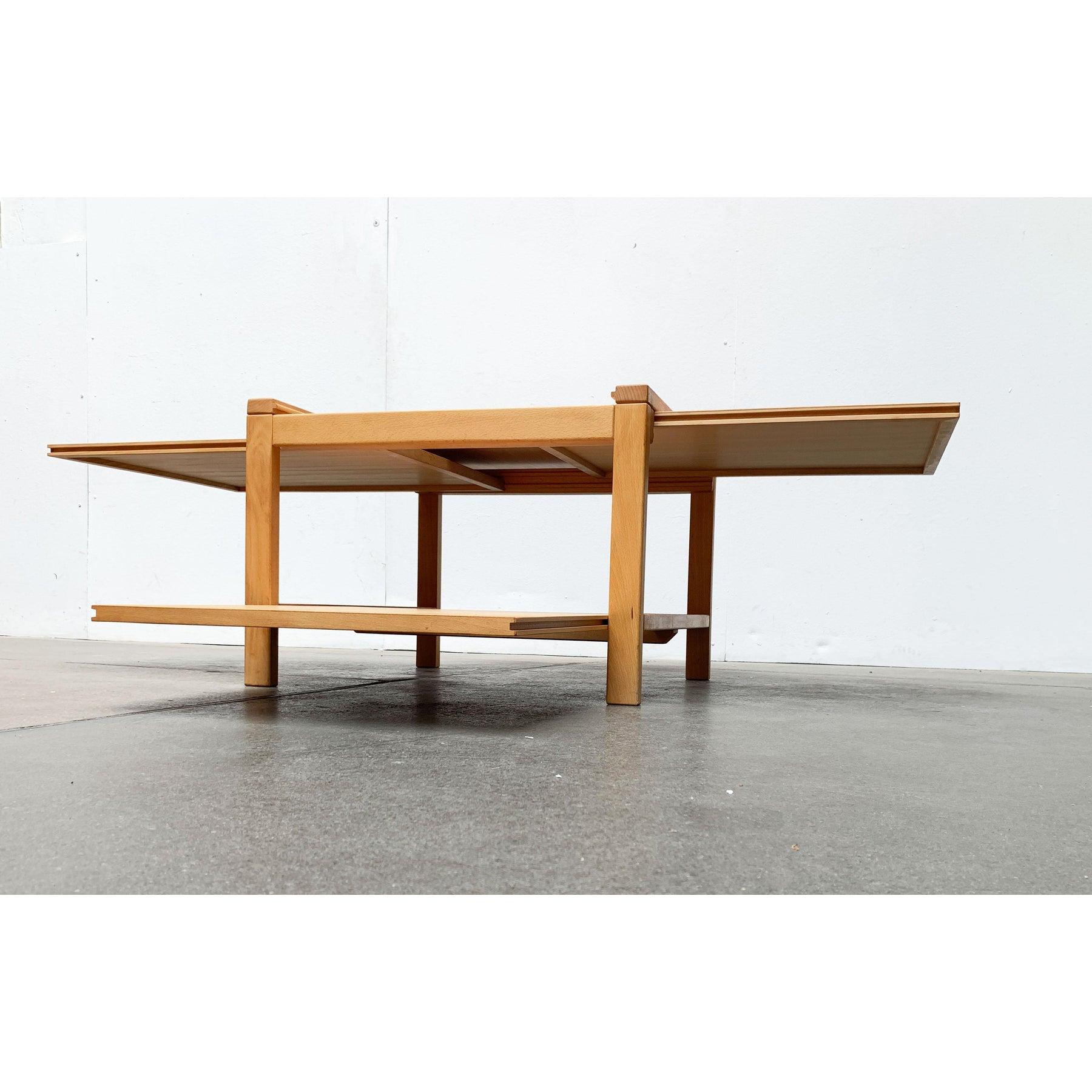 Legno Tavolo da divano allungabile in legno vintage, anni '80 in vendita