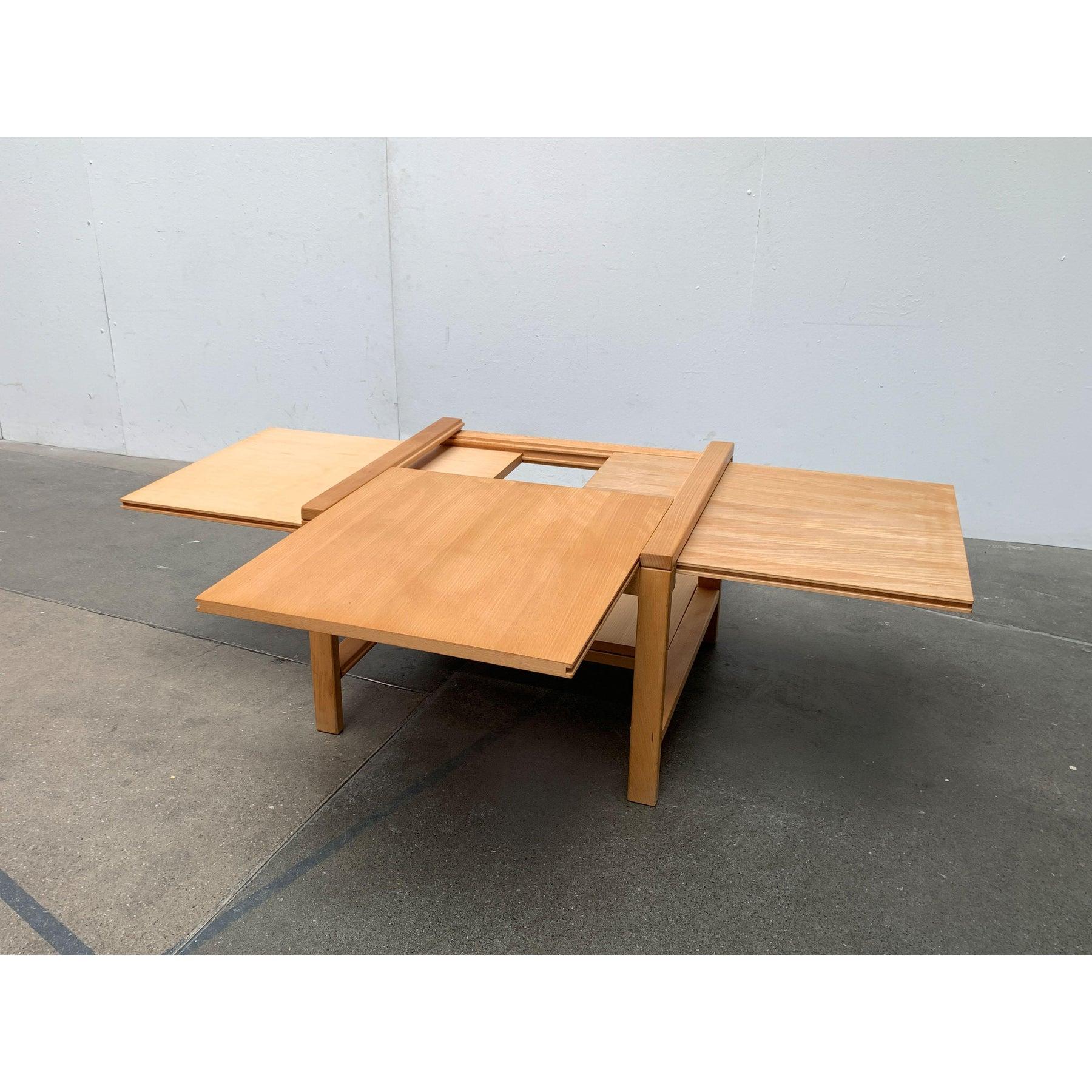 Tavolo da divano allungabile in legno vintage, anni '80 in vendita 3