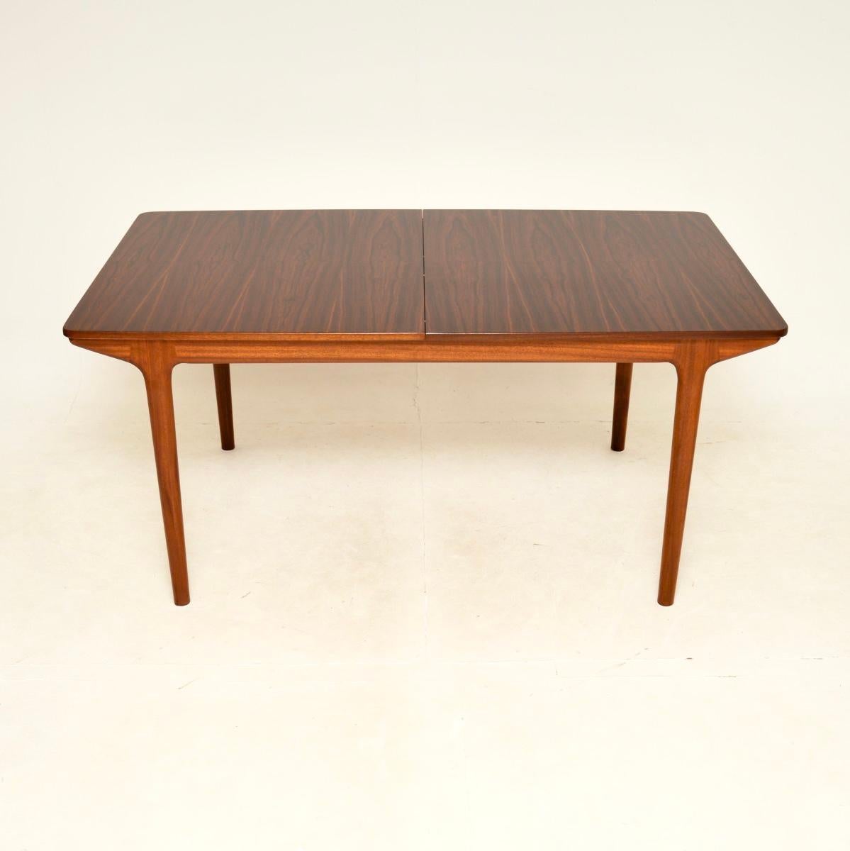Mid-Century Modern Vintage Extending Dining Table by McIntosh For Sale