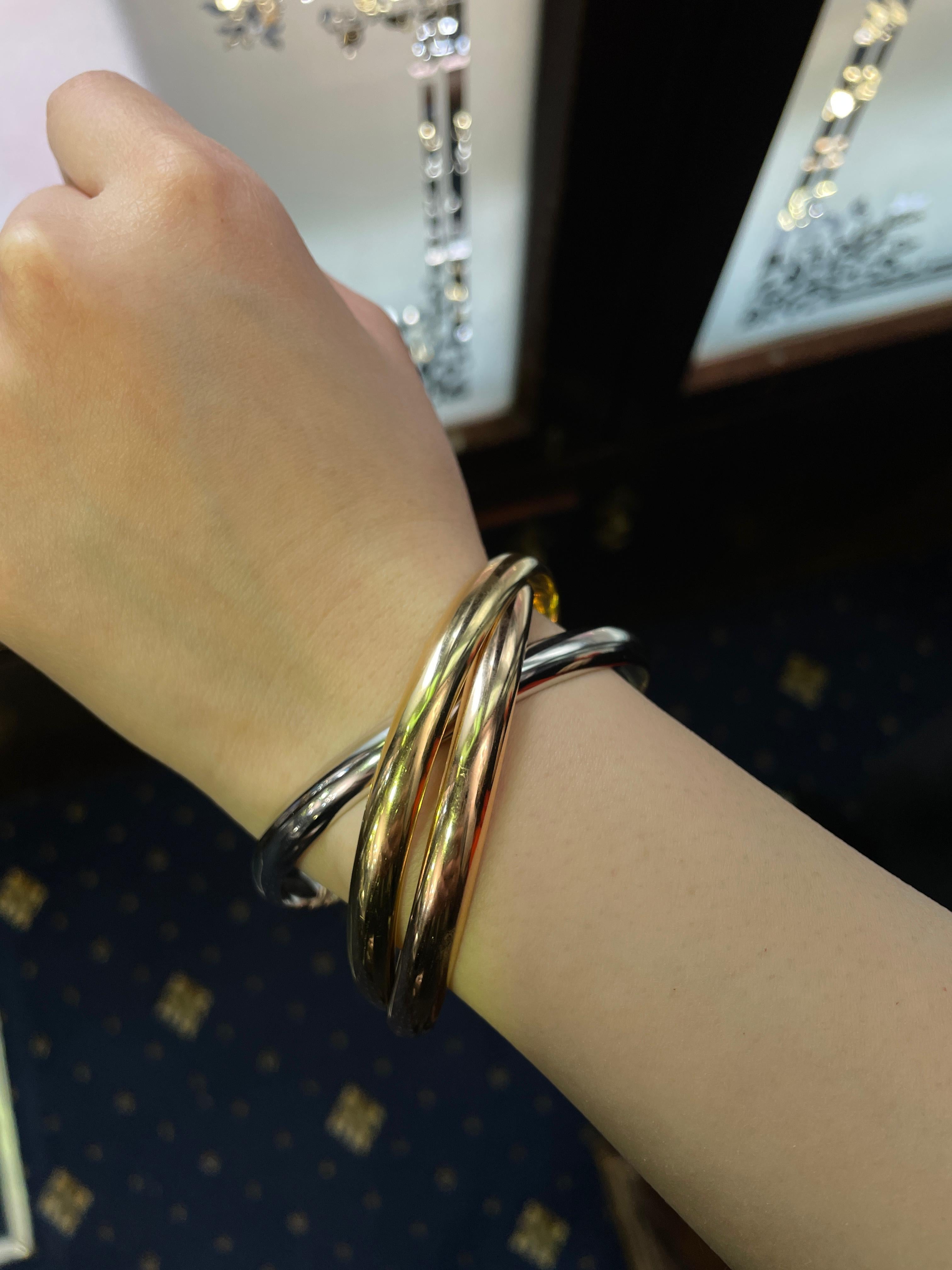 Bracciale a tre bracciali extra large di Cartier 