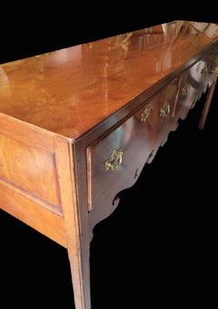 Vintage Extra Long Traditional Wright Table Company Yew Wood Sideboard console
