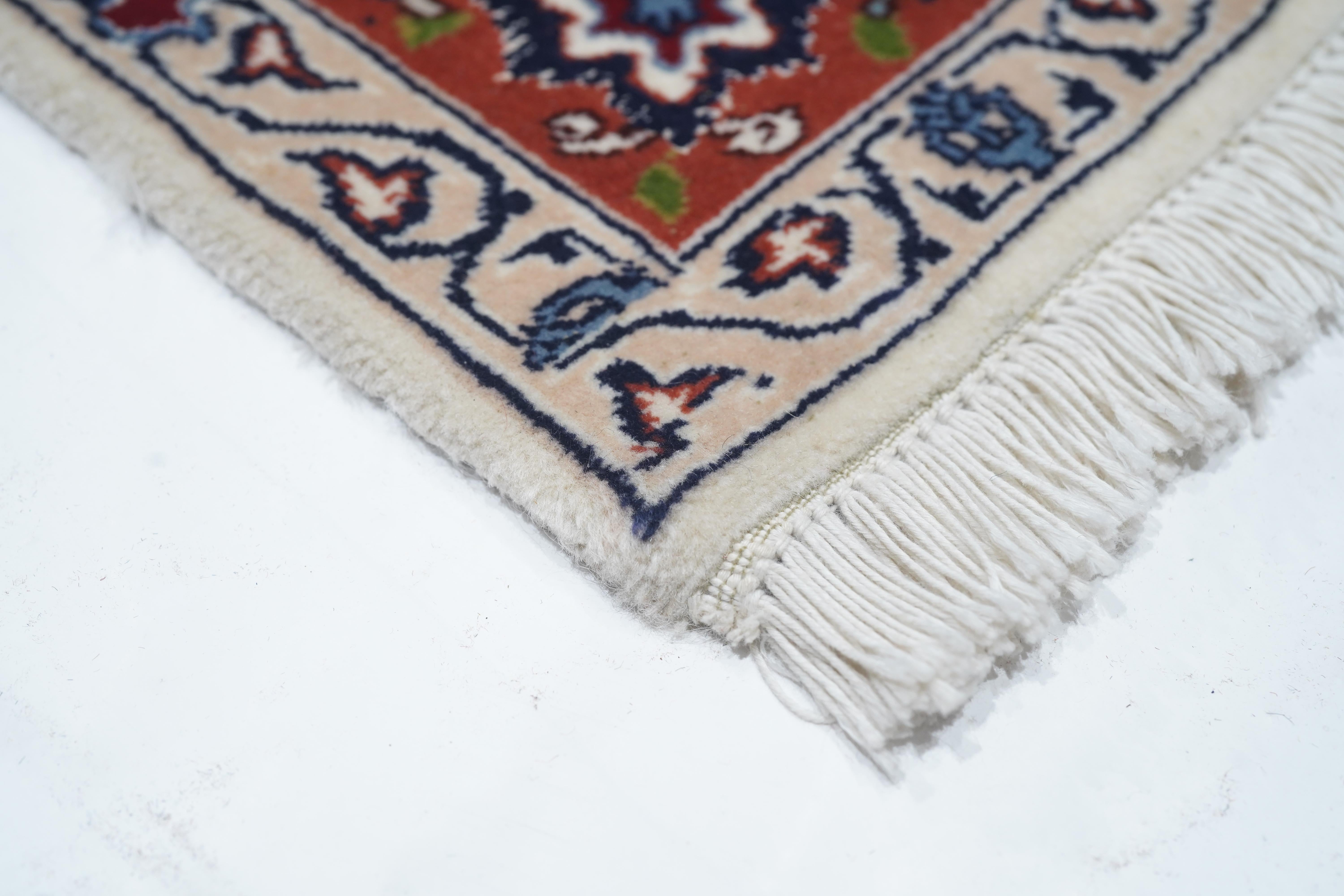 Lana Tappeto persiano Tabriz d'epoca estremamente fine 3'5'' x 5'2'' in vendita