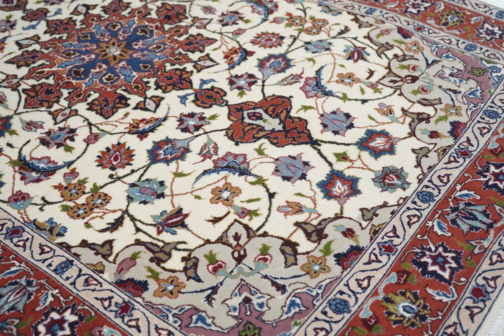 Tappeto persiano Tabriz d'epoca estremamente fine 3'5'' x 5'2'' in vendita 1