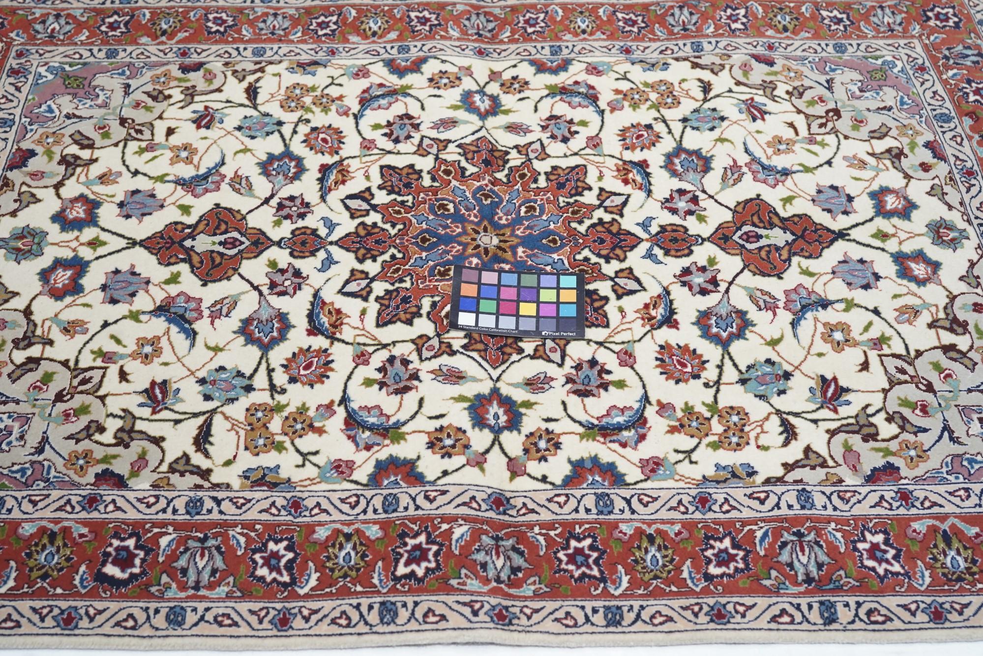 Tappeto persiano Tabriz d'epoca estremamente fine 3'5'' x 5'2'' in vendita 3