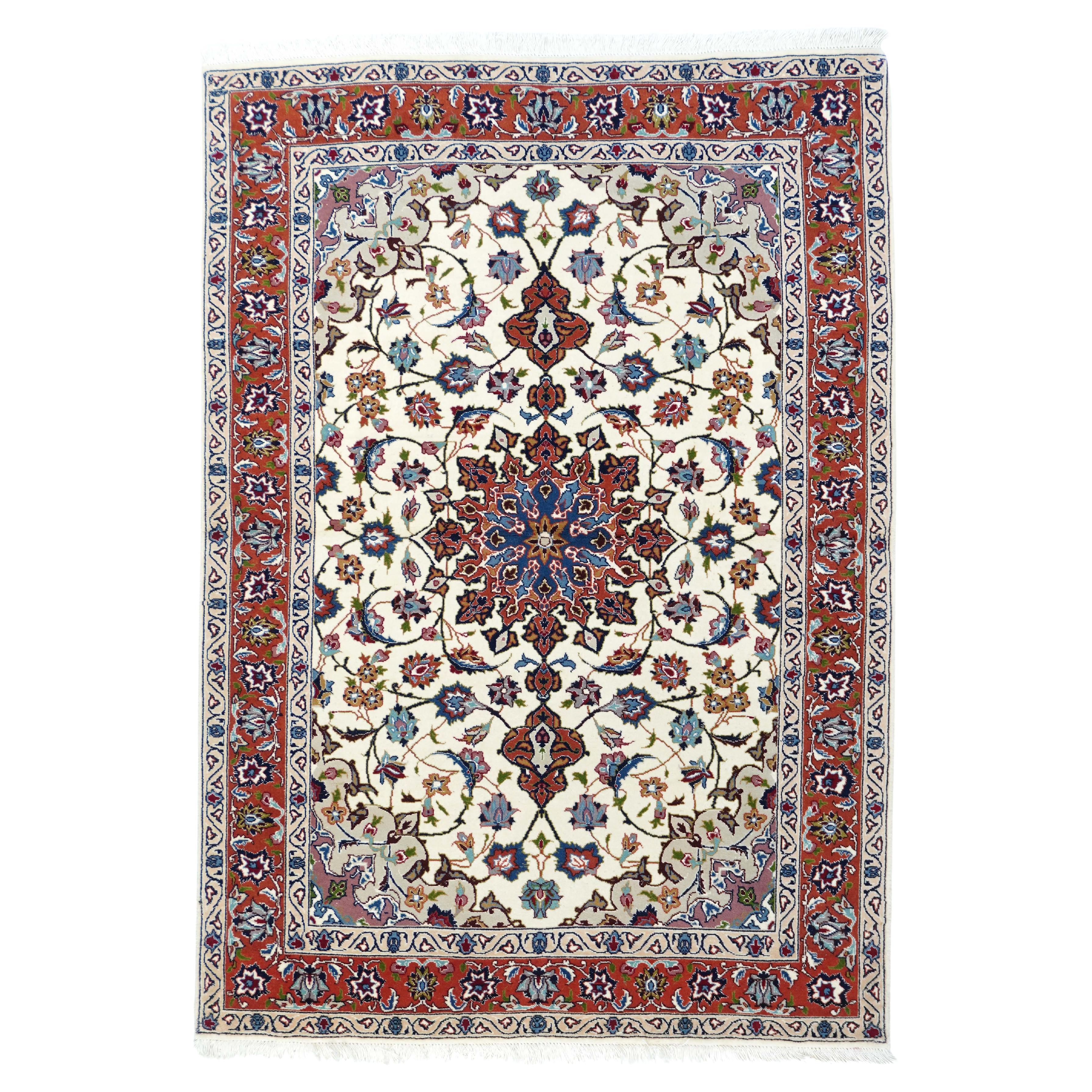 Vintage Extremely Fine Persian Tabriz Rug 3'5'' x 5'2''