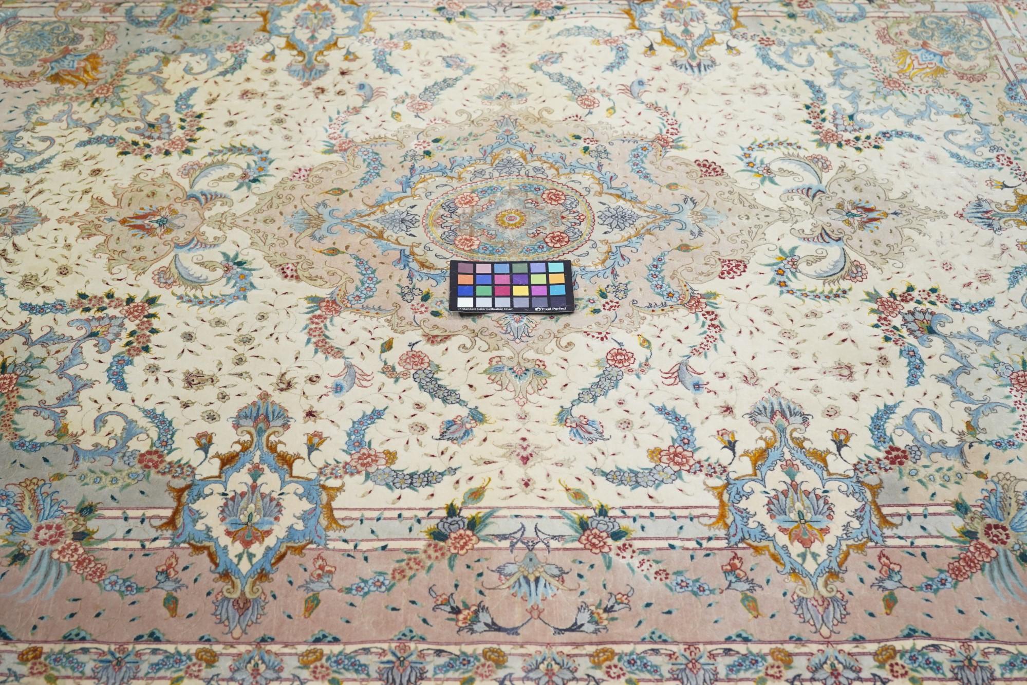 XX secolo Tappeto Tabriz estremamente pregiato vintage 4'11'' x 6'7'' in vendita