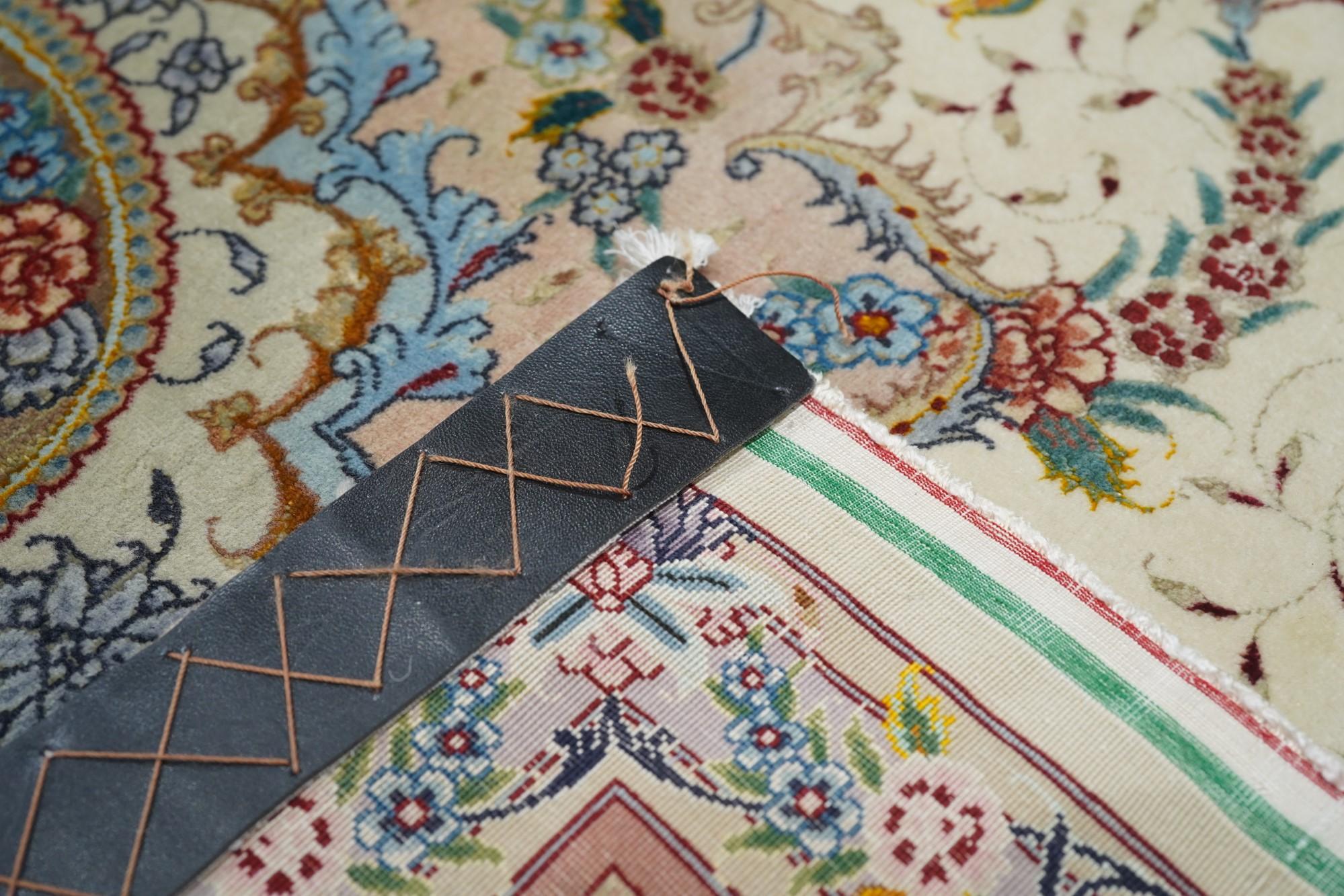 Lana Tappeto Tabriz estremamente pregiato vintage 4'11'' x 6'7'' in vendita