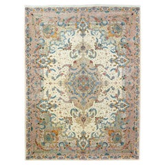 Tapis Tabriz extrêmement raffiné, 4'11'' x 6'7''