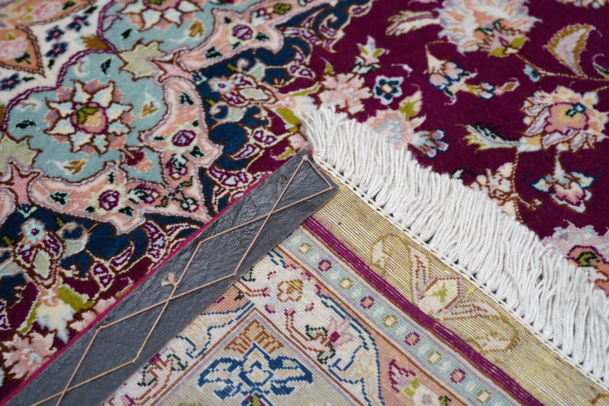 Tappeto Tabriz d'epoca estremamente fine 4'11'' x 7'4'' in vendita 1