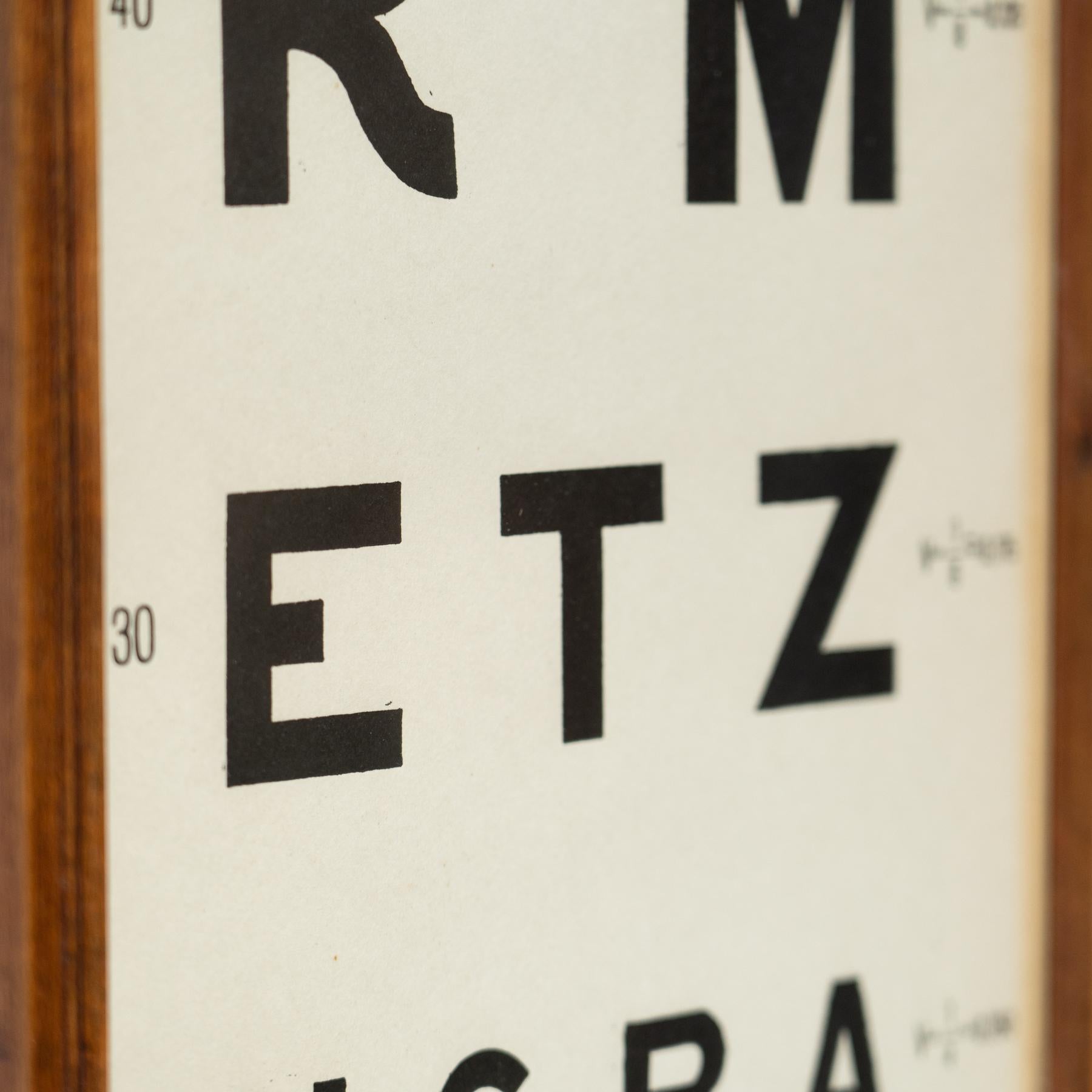 Vintage Eye Test Chart With Light By Ulloa Optica Madrid, circa 1950

By unknown manufacturer.

In original condition, with minor wear consistent of age and use, preserving a beautiful patina
