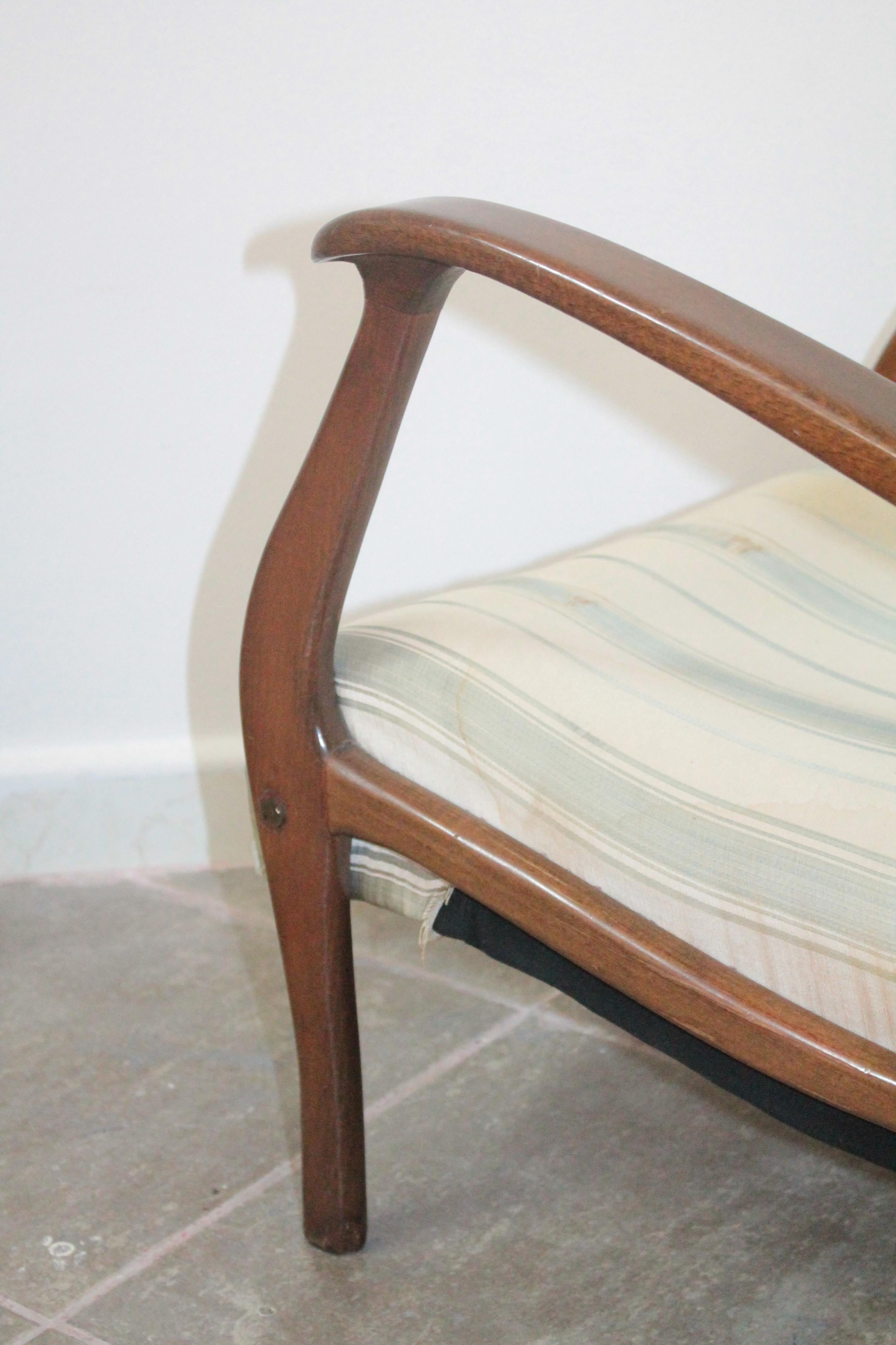 Vintage Ezio Longhi for Elam Lounge Chairs Wood, 1950s For Sale 1