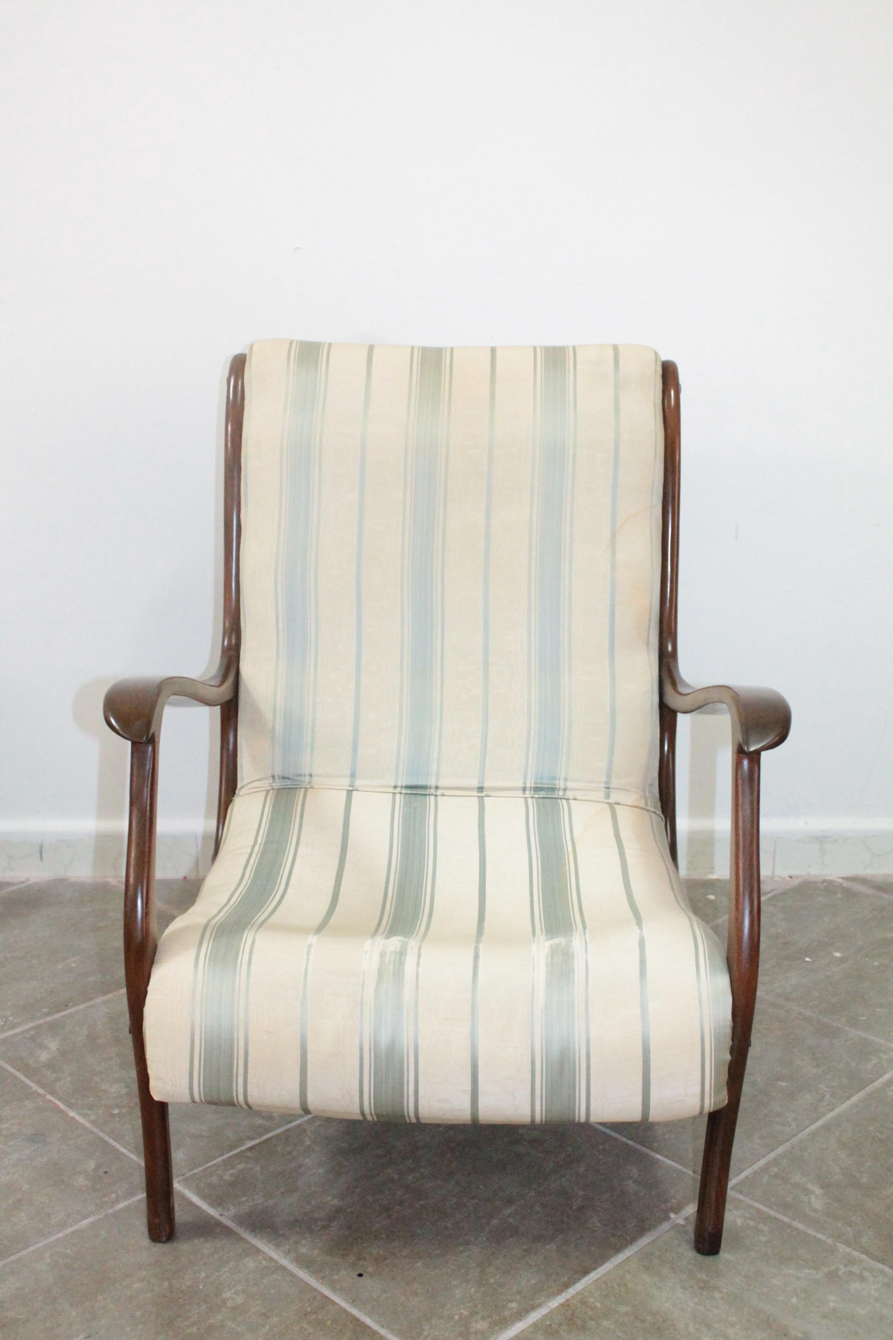 Vintage Ezio Longhi for Elam Lounge Chairs Wood, 1950s For Sale 3