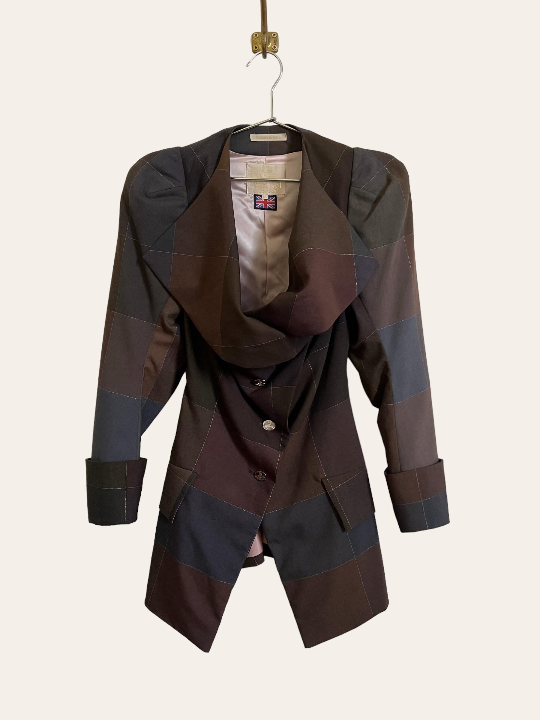 Black Vintage F/W 1995 Vivienne Westwood 'VIVE LES COCOTTES' Skirt and Jacket Suit. 