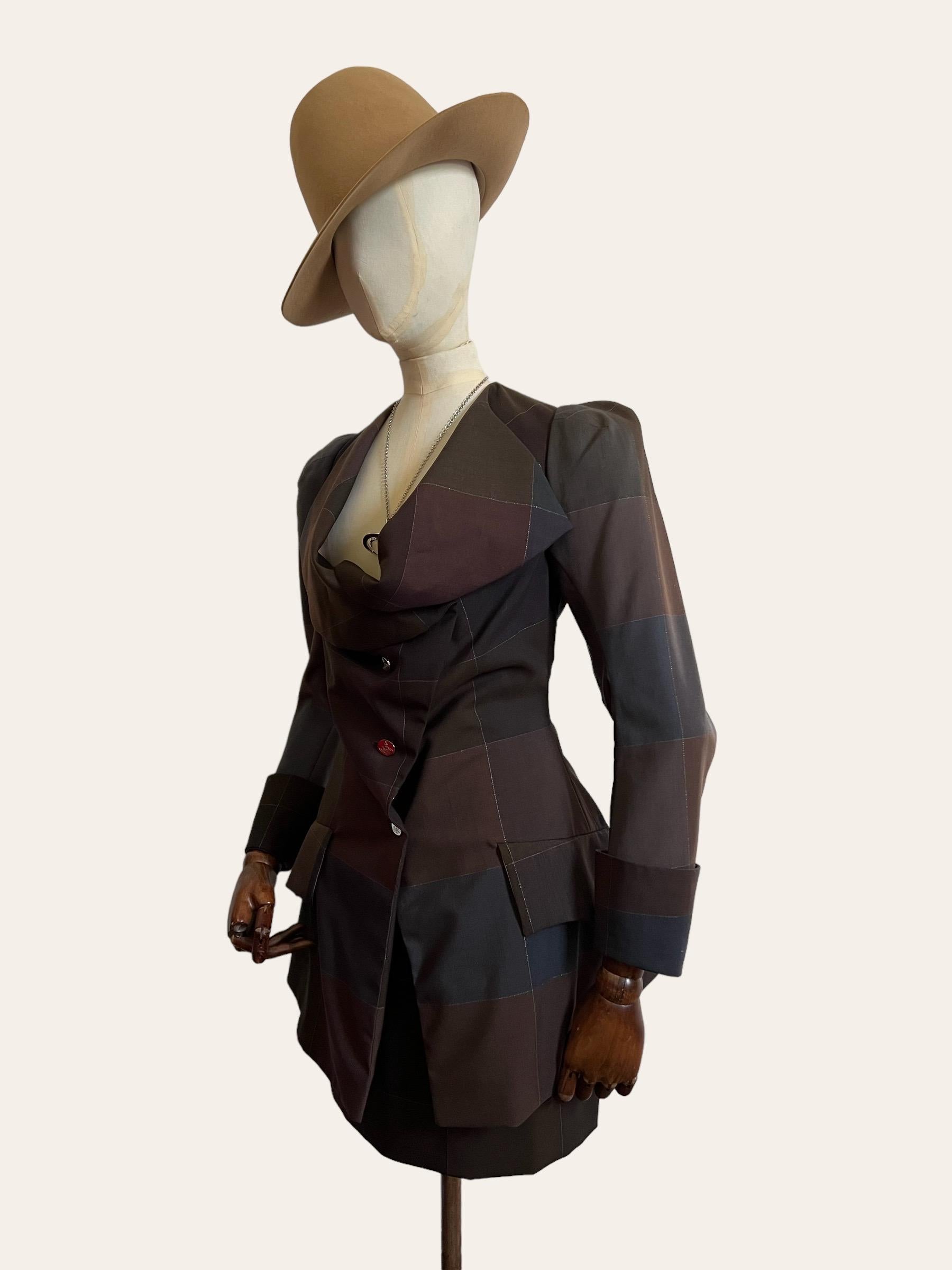 Women's Vintage F/W 1995 Vivienne Westwood 'VIVE LES COCOTTES' Skirt and Jacket Suit. 