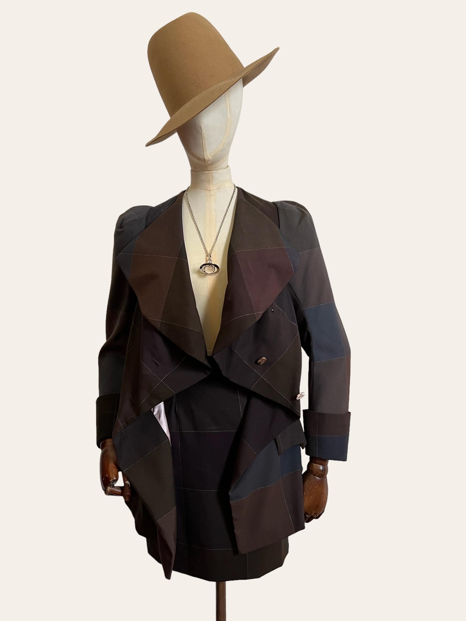 Vintage F/W 1995 Vivienne Westwood 'VIVE LES COCOTTES' Skirt and Jacket Suit.  2