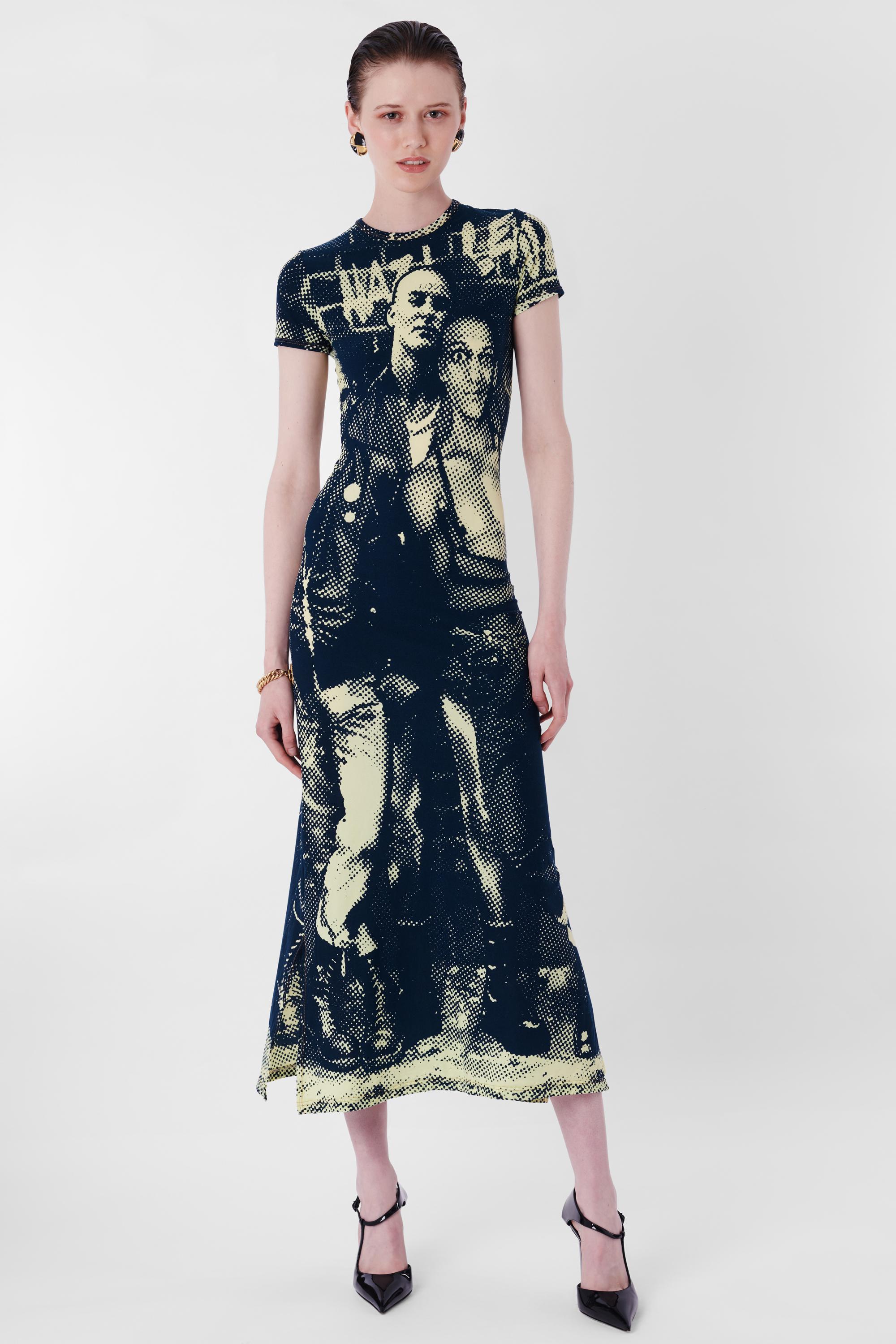 Vintage Jean Paul Gaultier F/W 1997 Fight Racism Dress In Excellent Condition For Sale In London, GB
